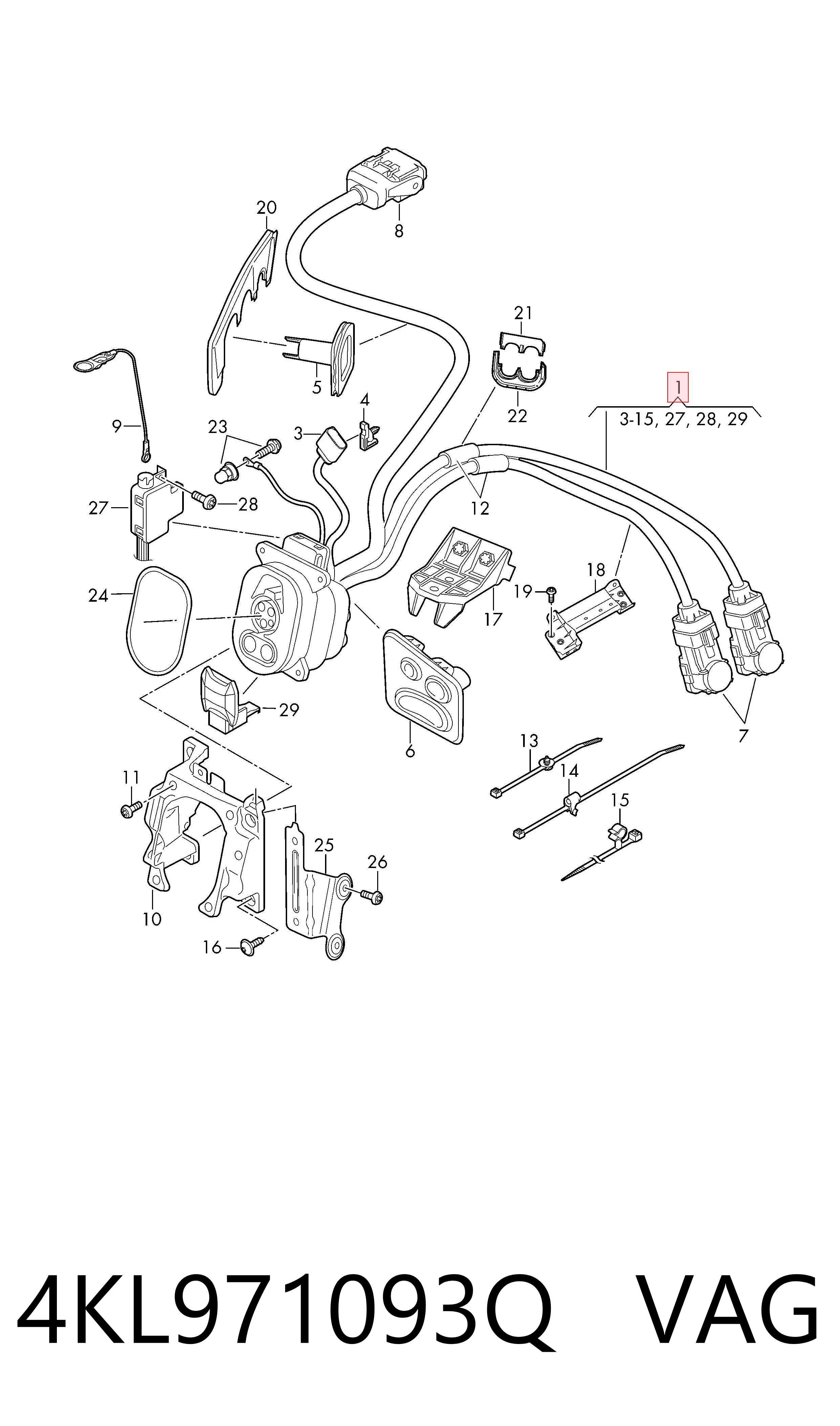 4KL971093Q VAG Порт зарядки