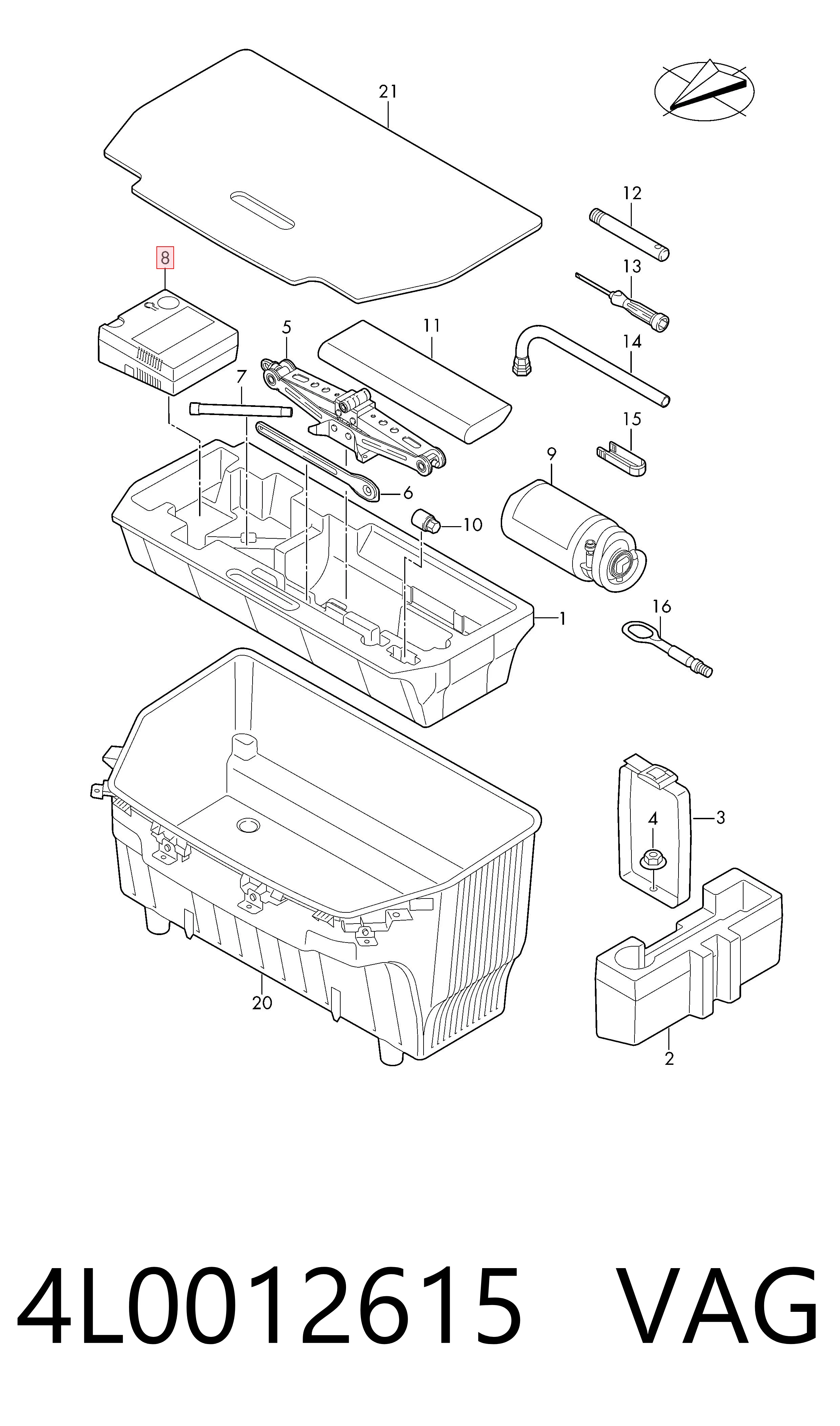 4L0012615 VAG 