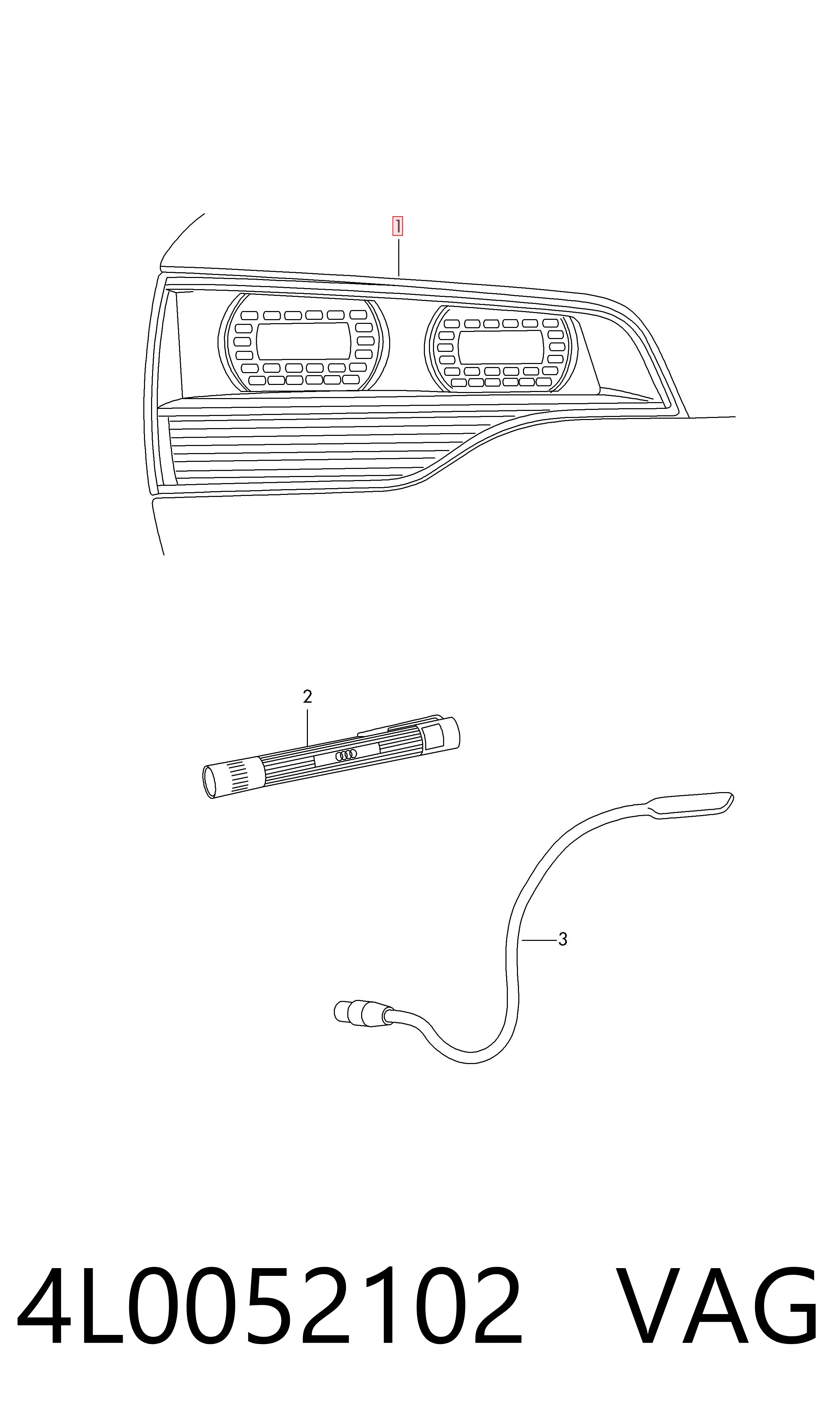 4L0052102 VAG Ліхтар задній правий
