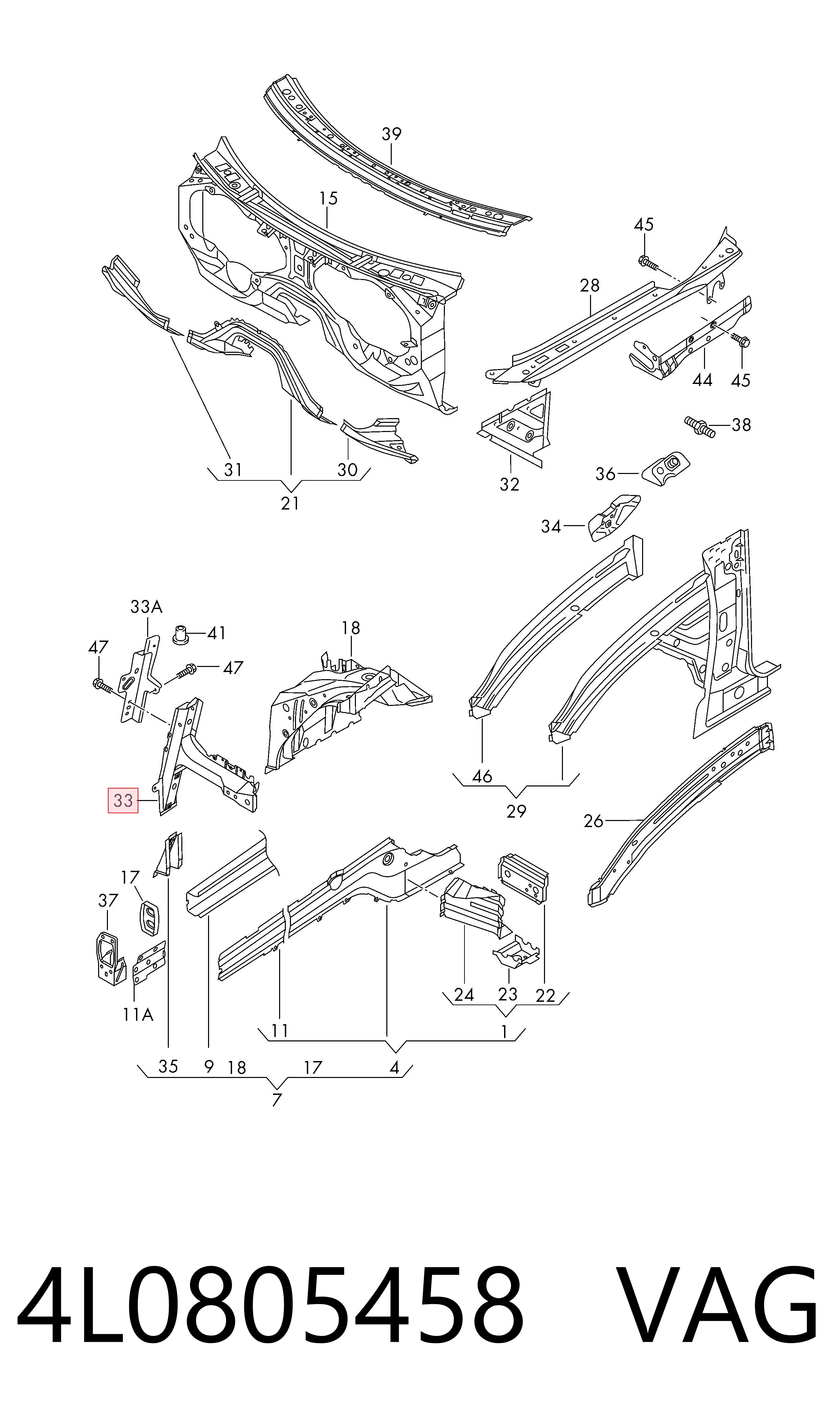 Купити 4L0805458 VAG 