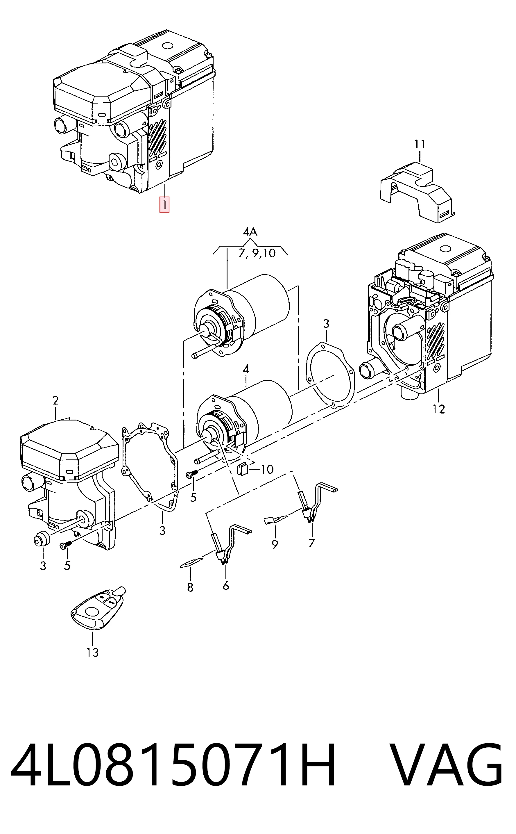 4L0815071H VAG Обігрівач автономний