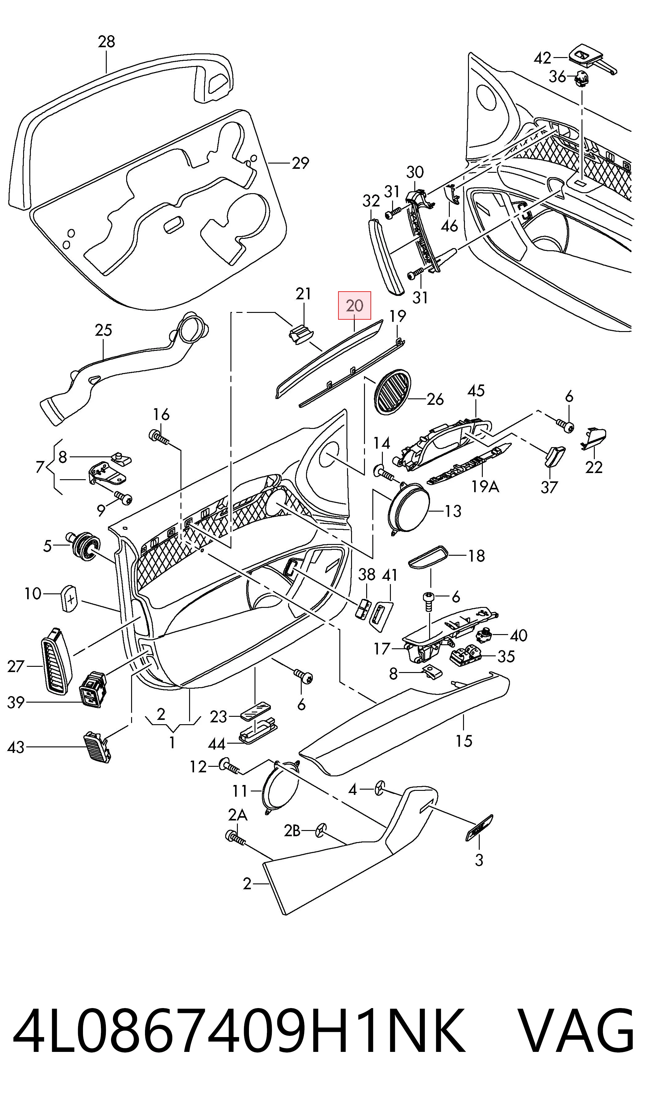  VAG 4L0867409H1NK ціна, від 12.56 USD