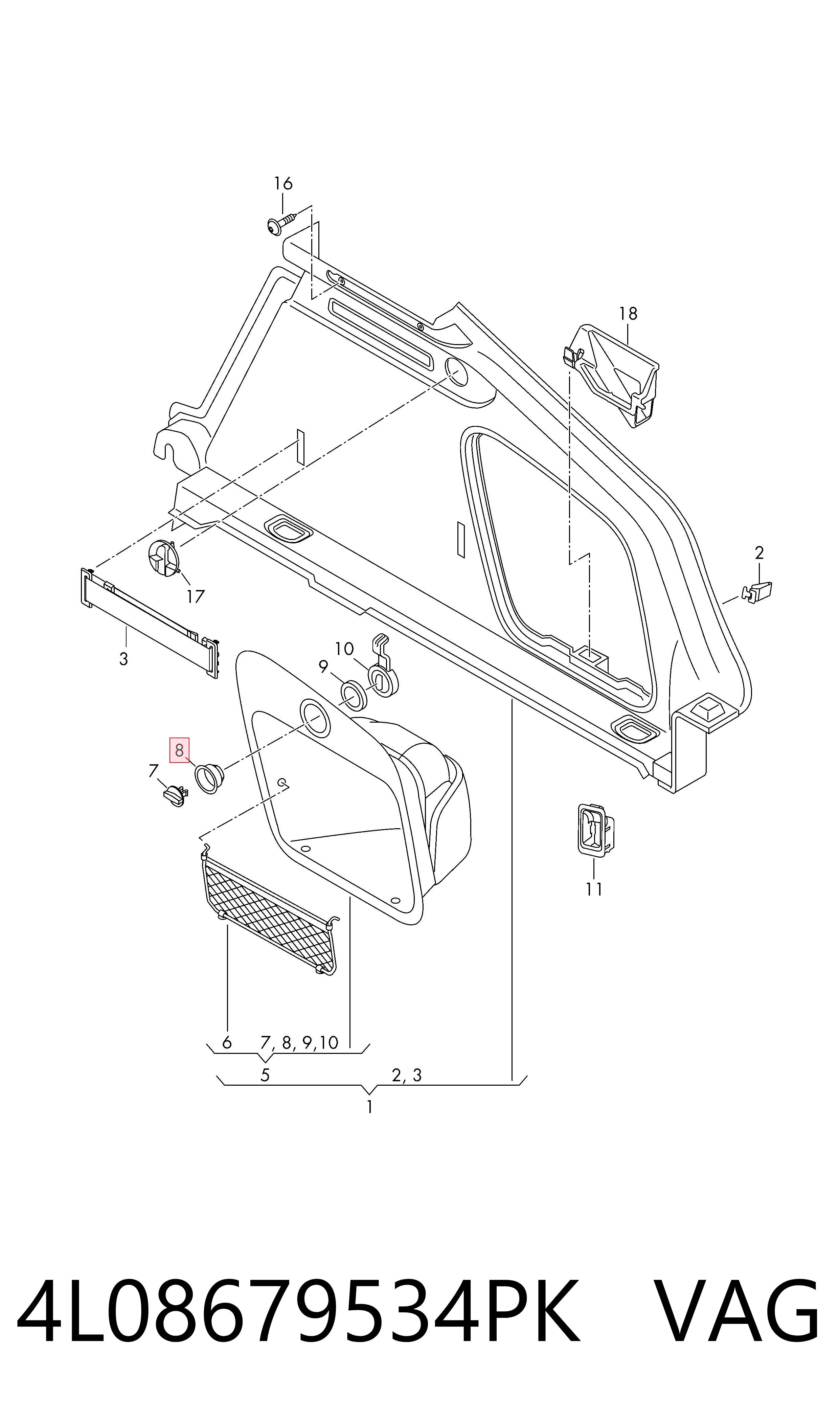  VAG 4L08679534PK ціна, від 15.54 USD