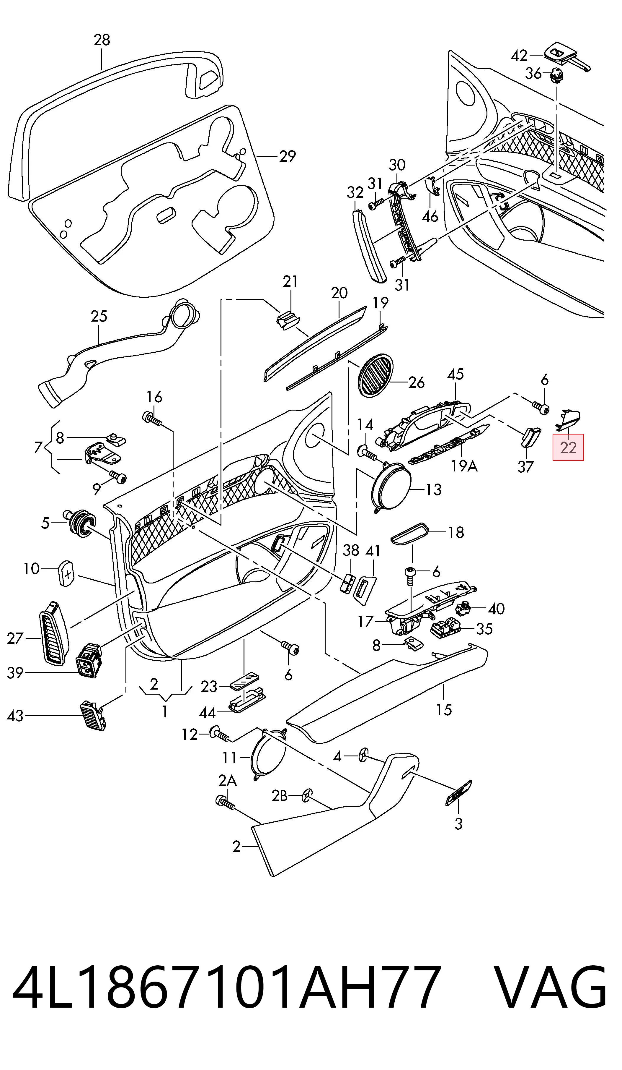 4L1867101AH77 VAG 