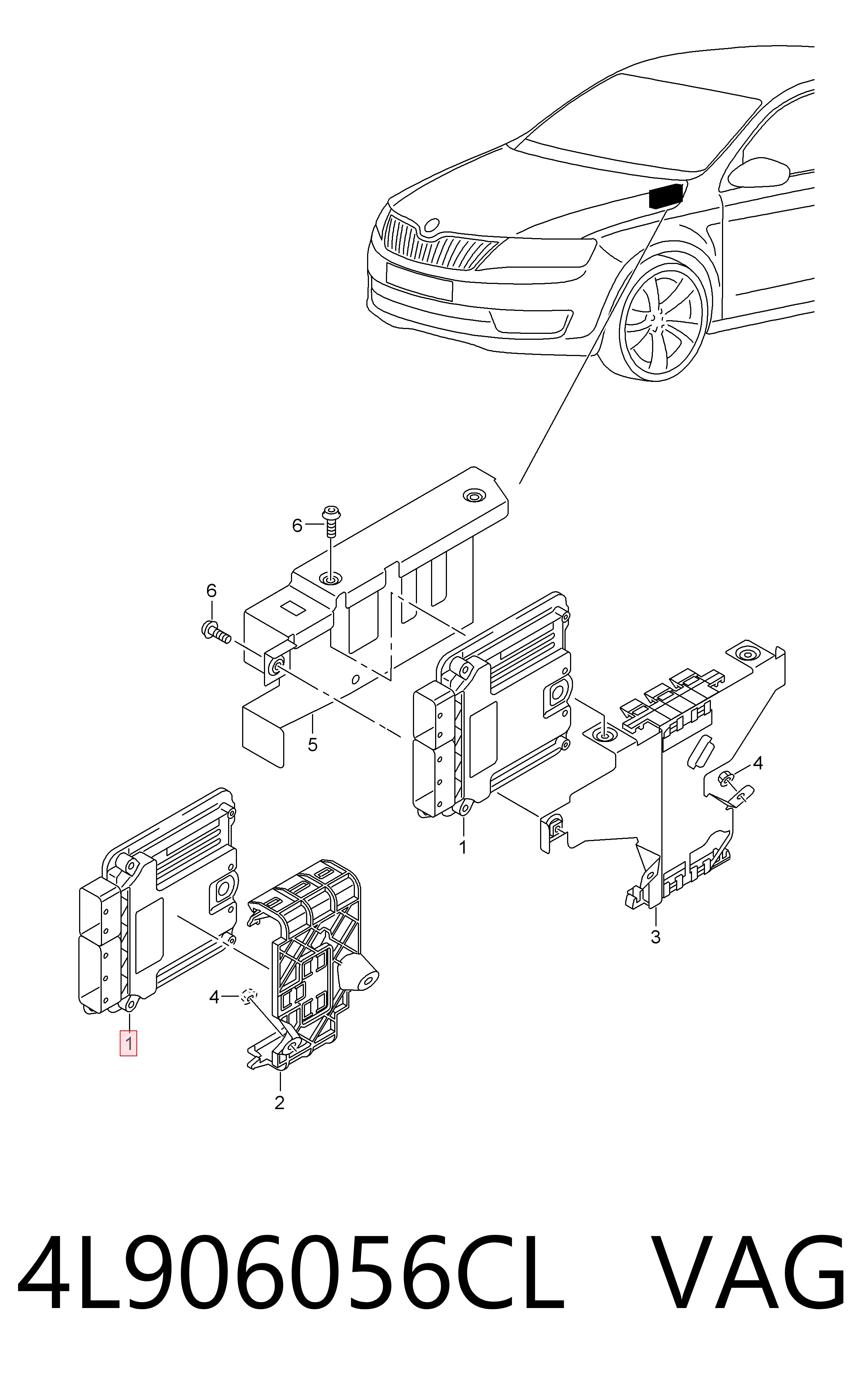 ЕБУ Skoda Octavia III A7 ліфтбек (5E3, NL3, NR3) (2012 - 2021) ціна, від 63.33 USD