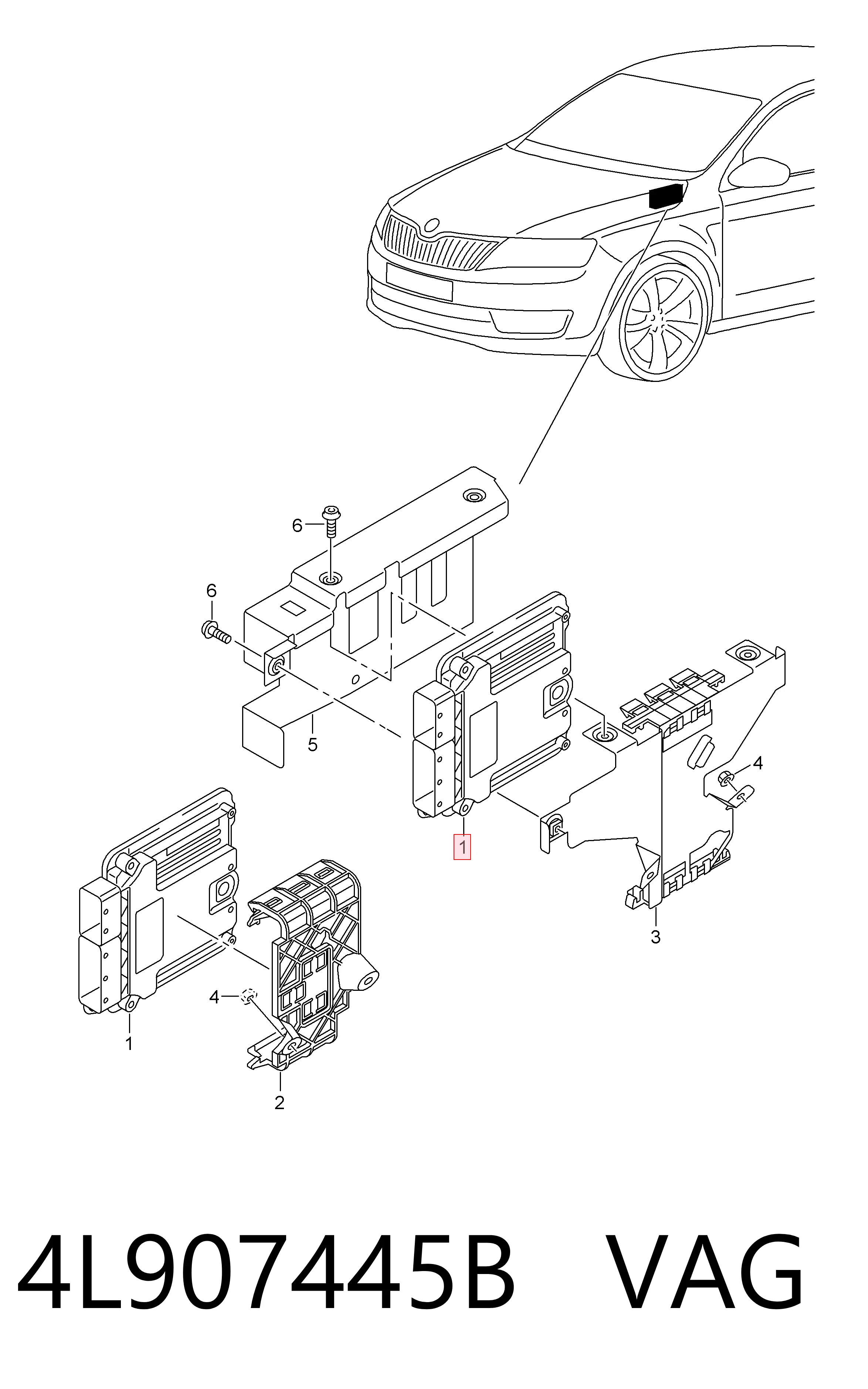 ЕБУ Skoda Octavia III A7 ліфтбек (5E3, NL3, NR3) (2012 - 2021) ціна, від 70.62 USD