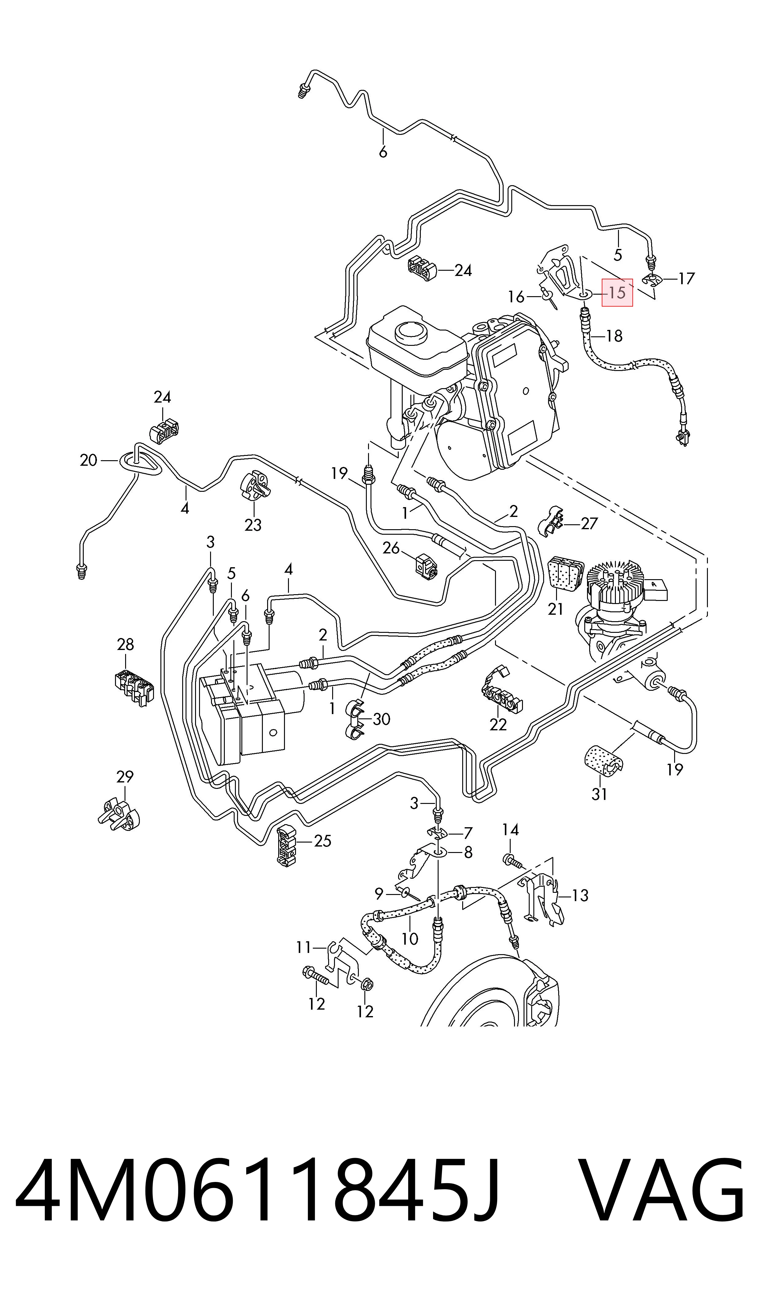  VAG 4M0611845J ціна, від 10.77 USD