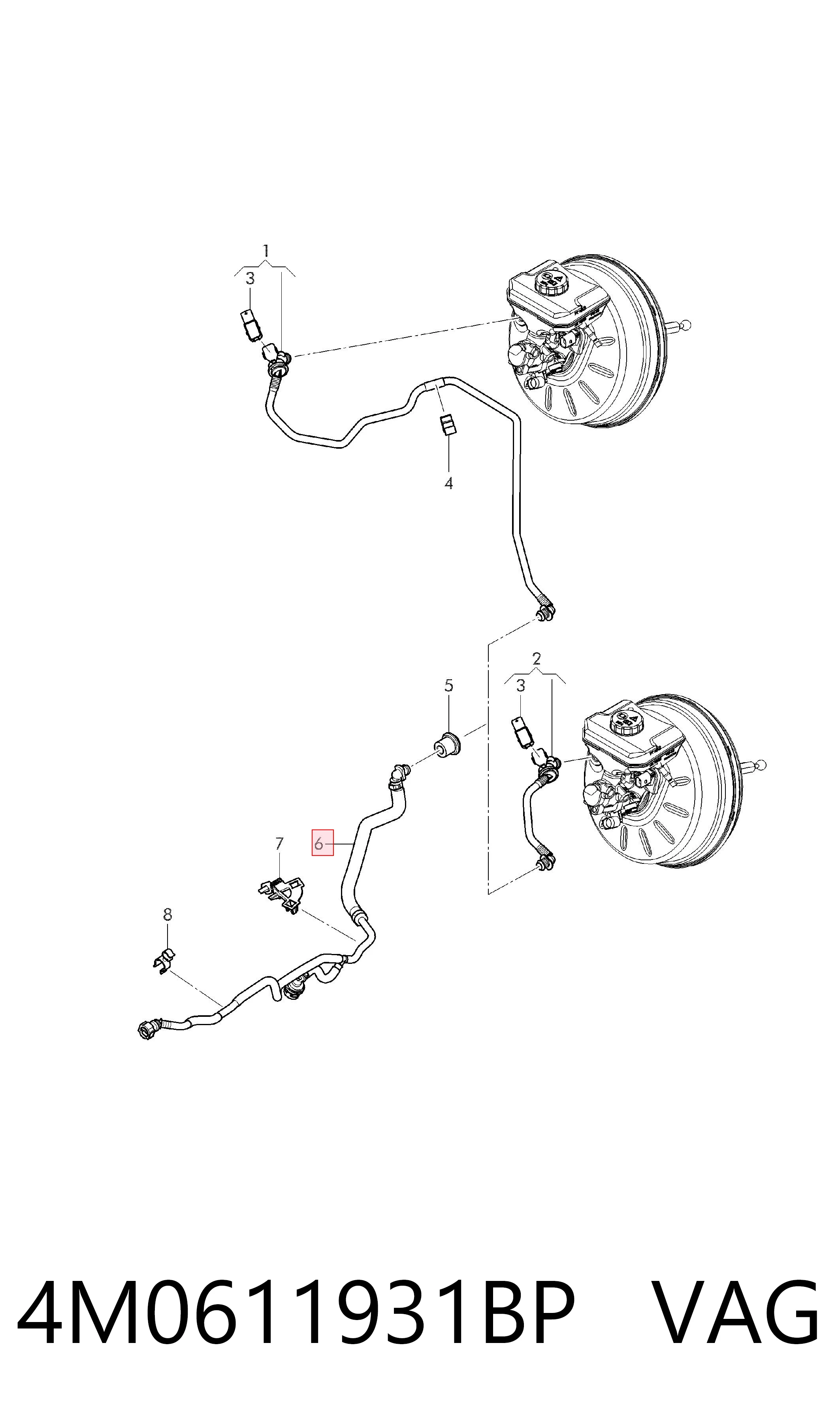 4M0611931BP VAG 