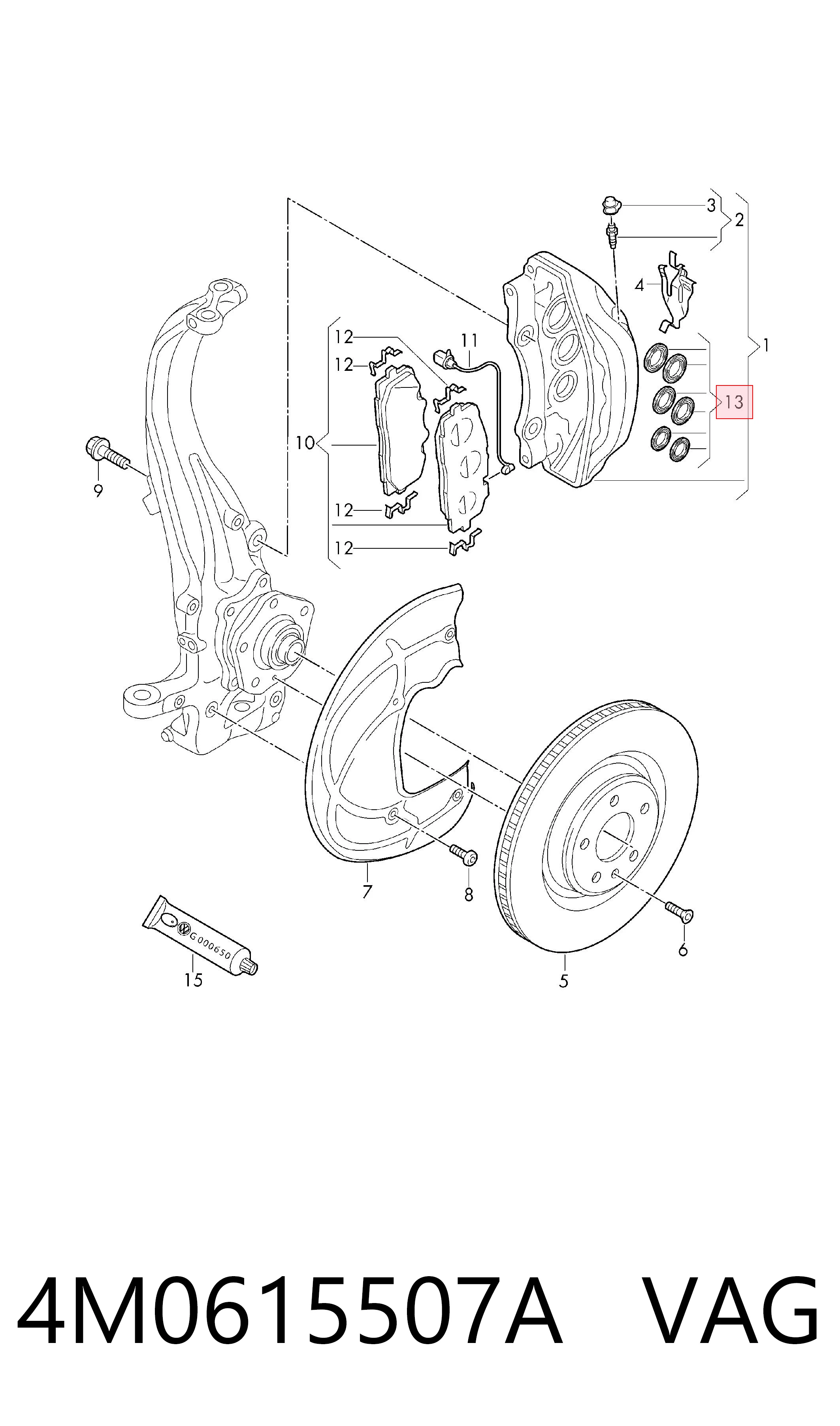 4M0615507A VAG 