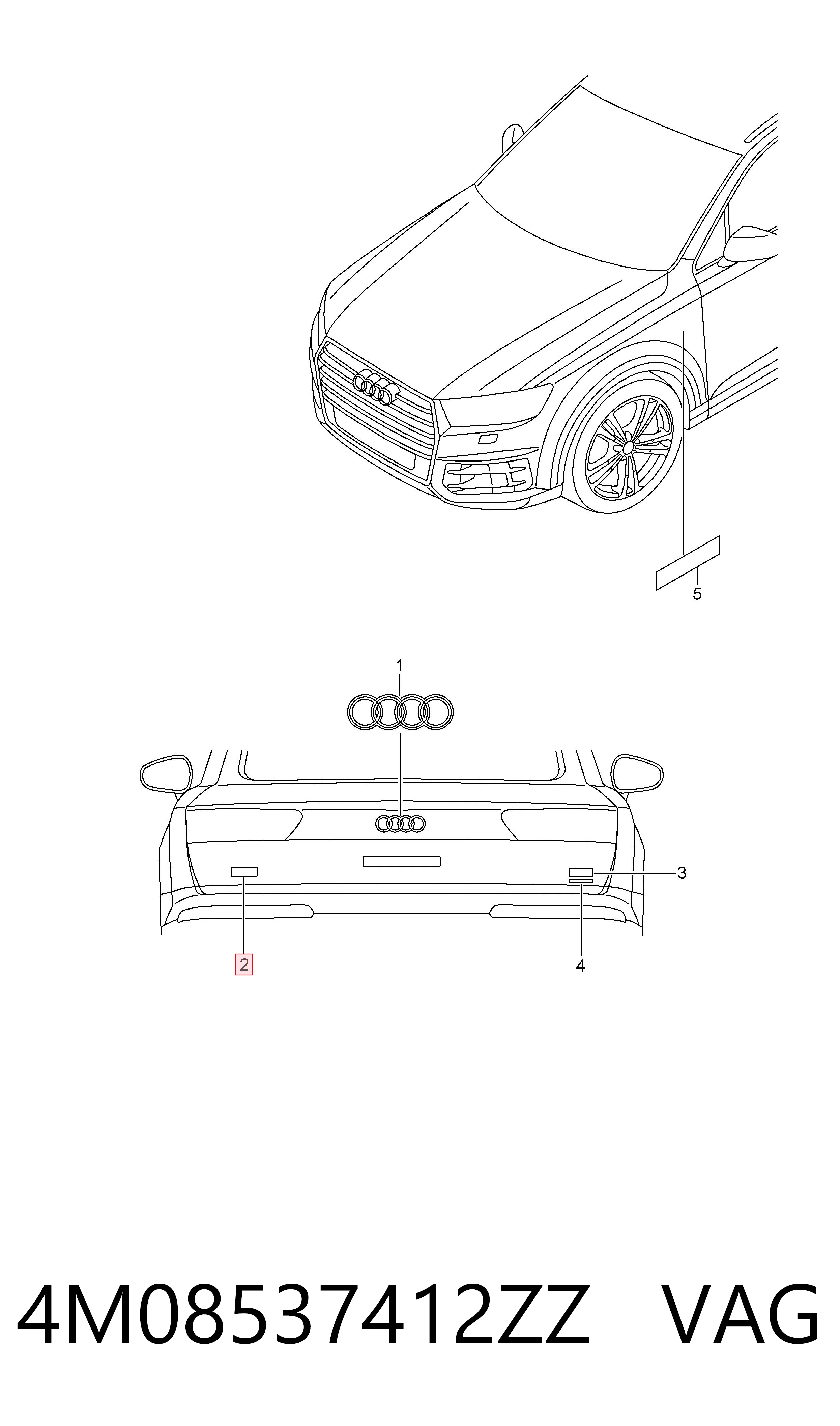  VAG 4M08537412ZZ ціна, від 5.08 USD