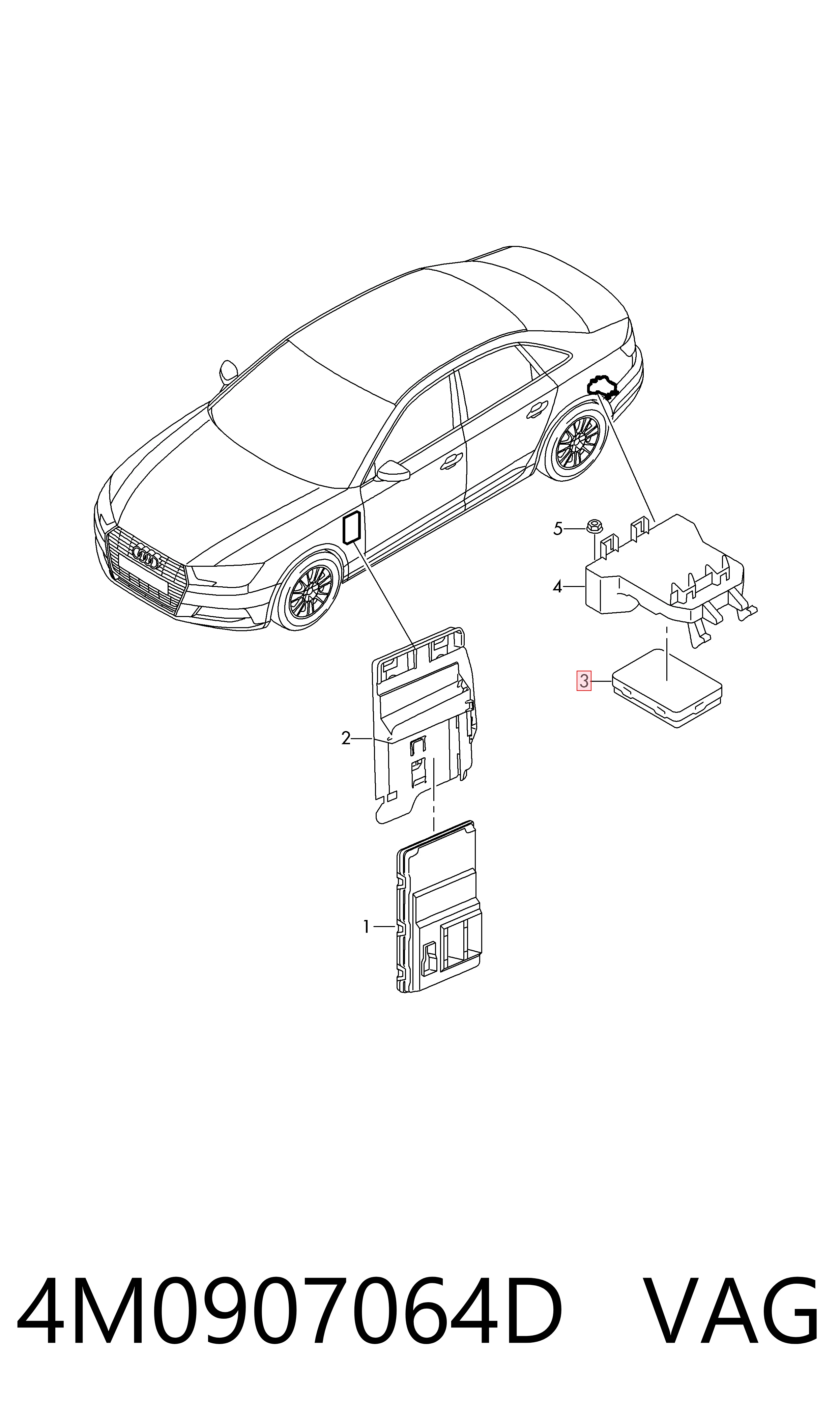 Купити Блок комфорту Audi Q7  4MB, 4MG, 4MQ