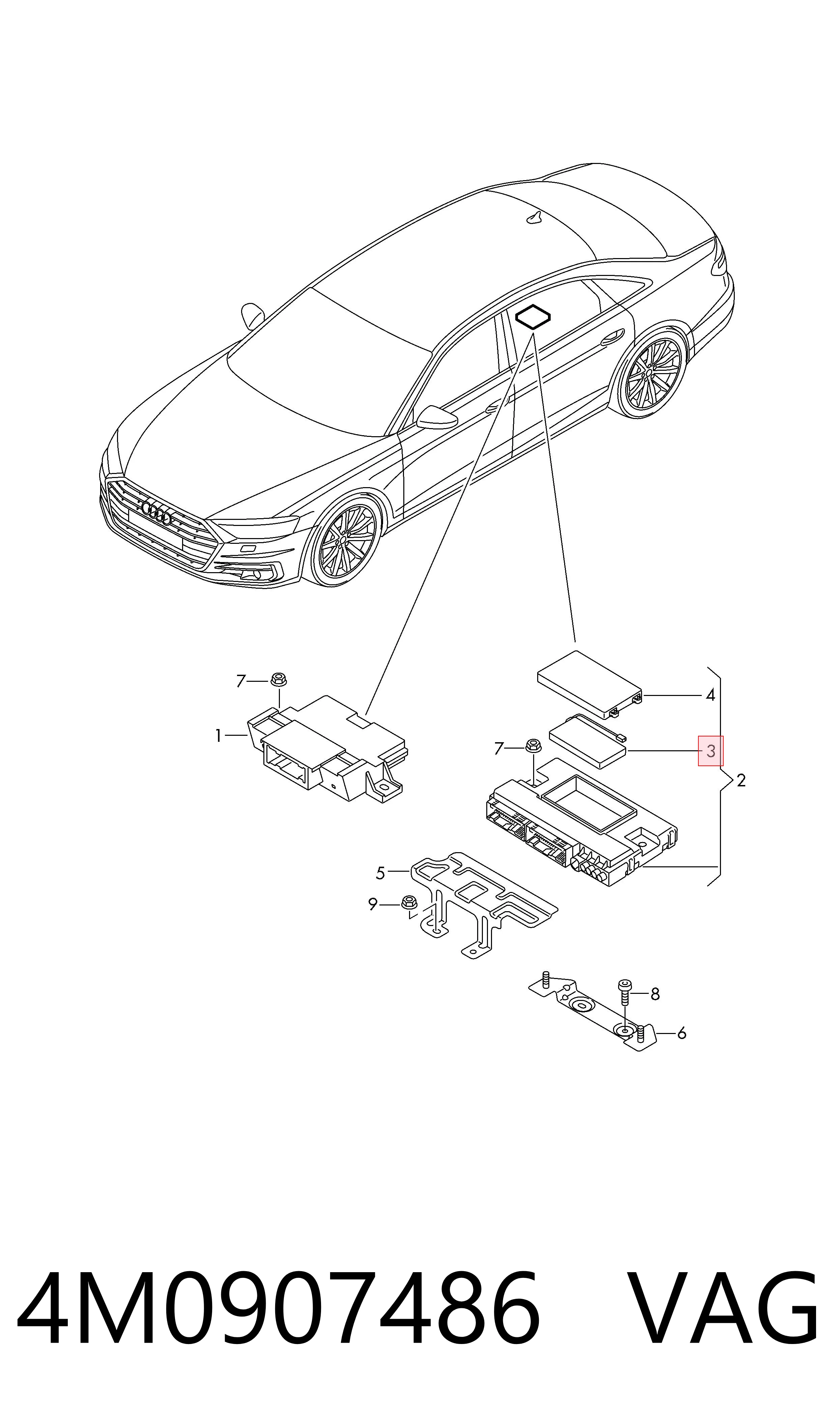 Купити 4M0907486 VAG Автомобільна батарея
