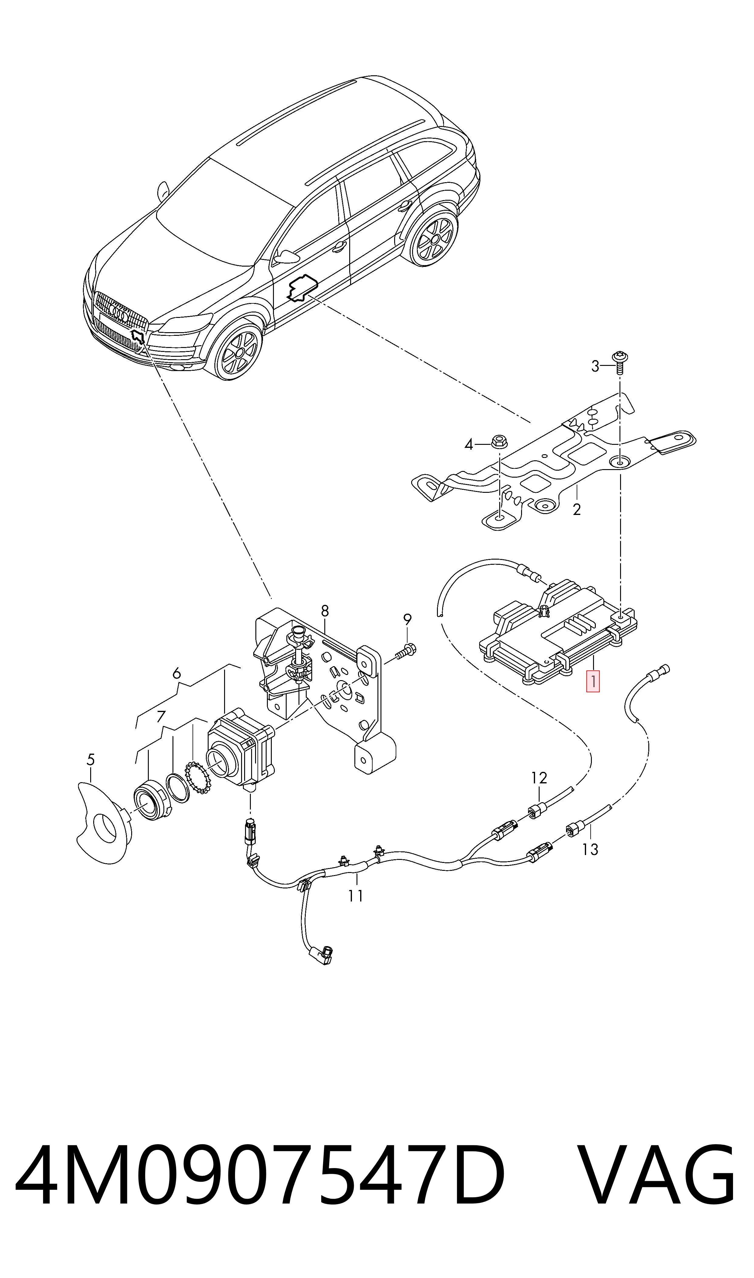  VAG 4M0907547D ціна, від 482.51 USD