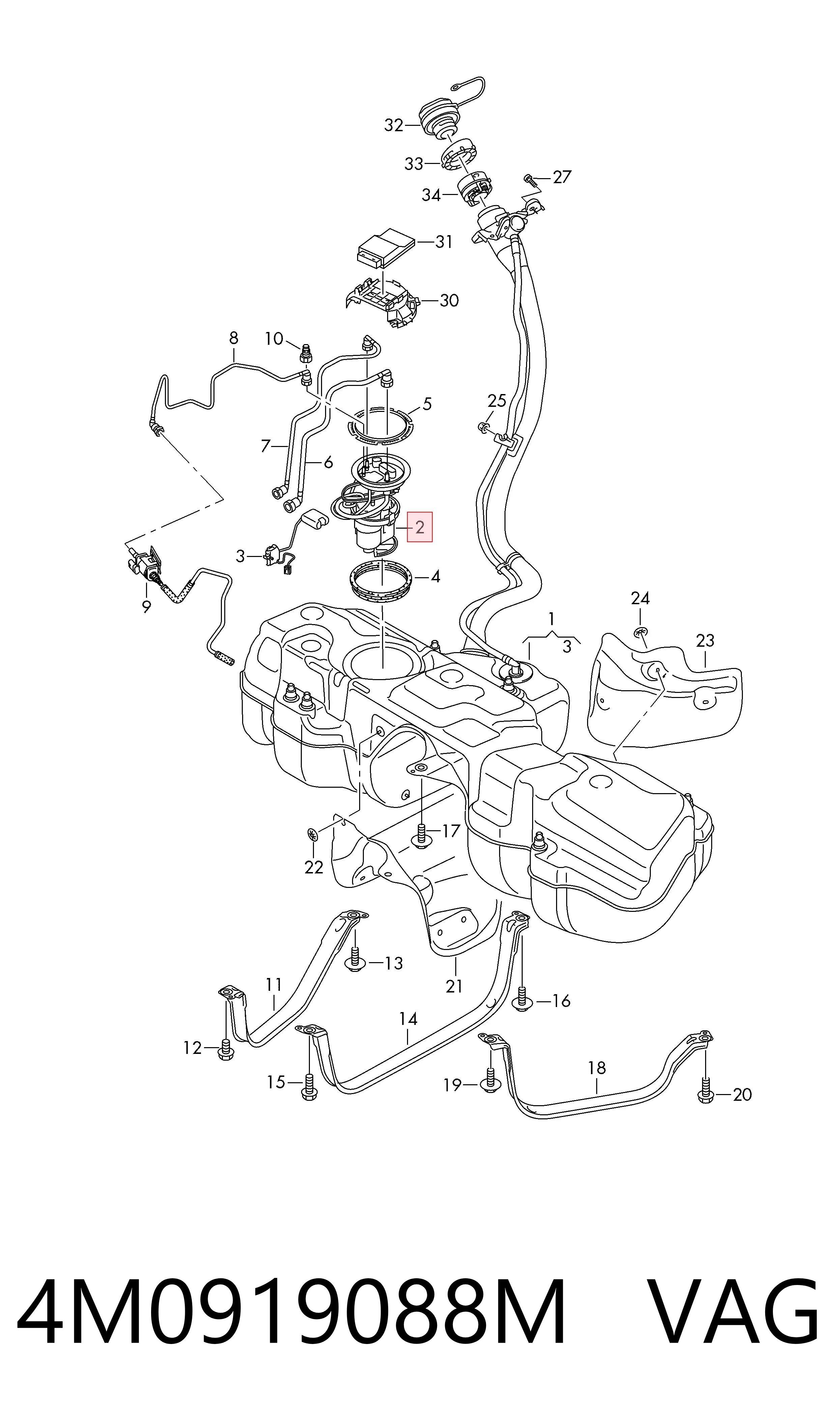 4M0919088M VAG Електробензонасос
