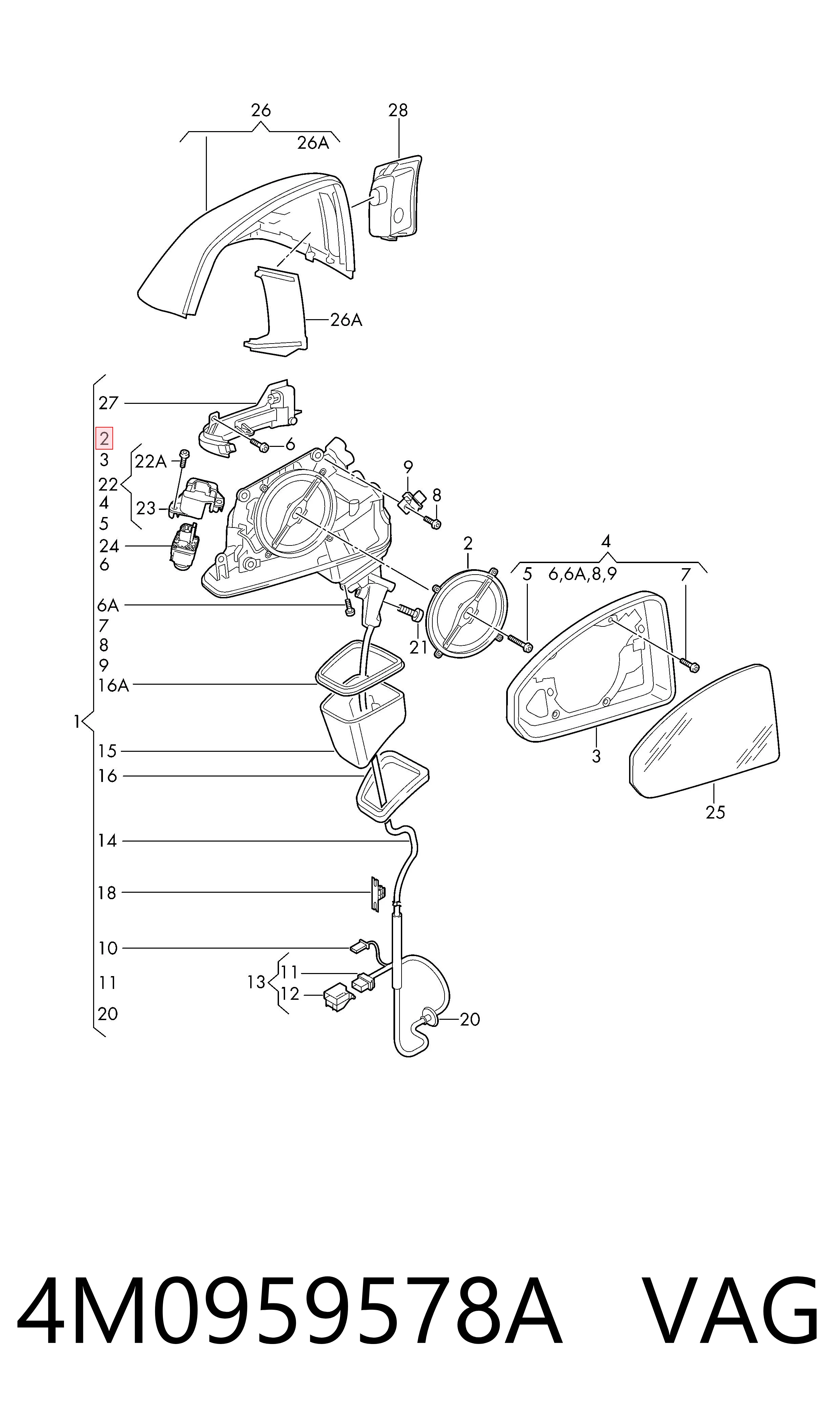  VAG 4M0959578A ціна, від 76.01 USD