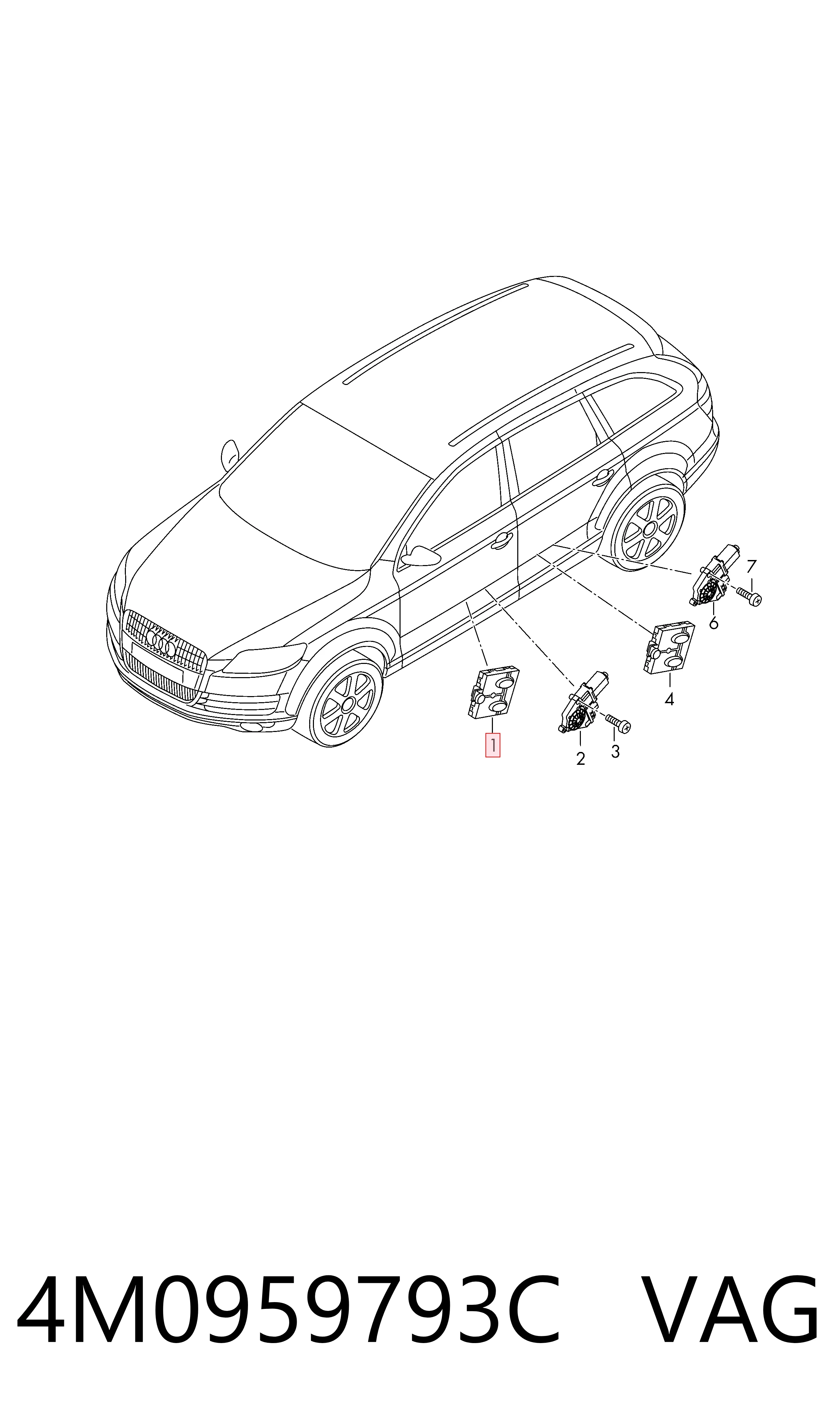 Купити 4M0959793E Bentley Блок комфорту передніх дверей