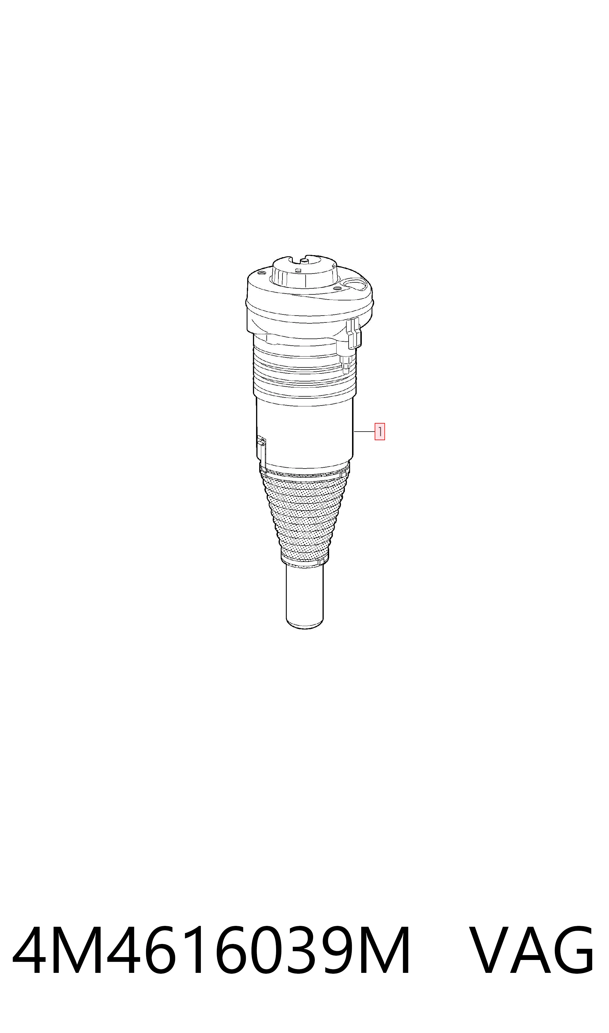 4M4616039M VAG Стійка передня