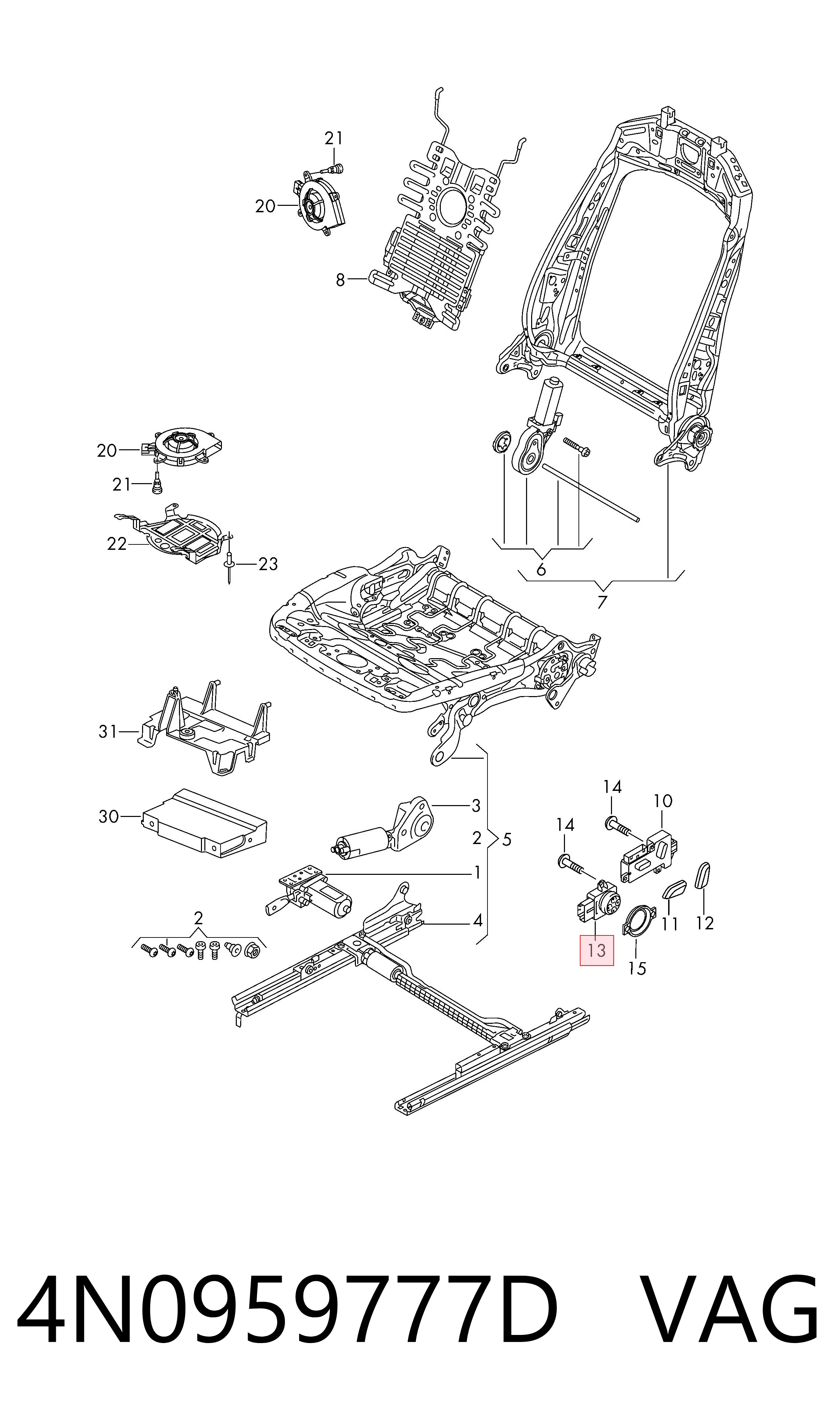  VAG 4N0959777D ціна, від 22.86 USD