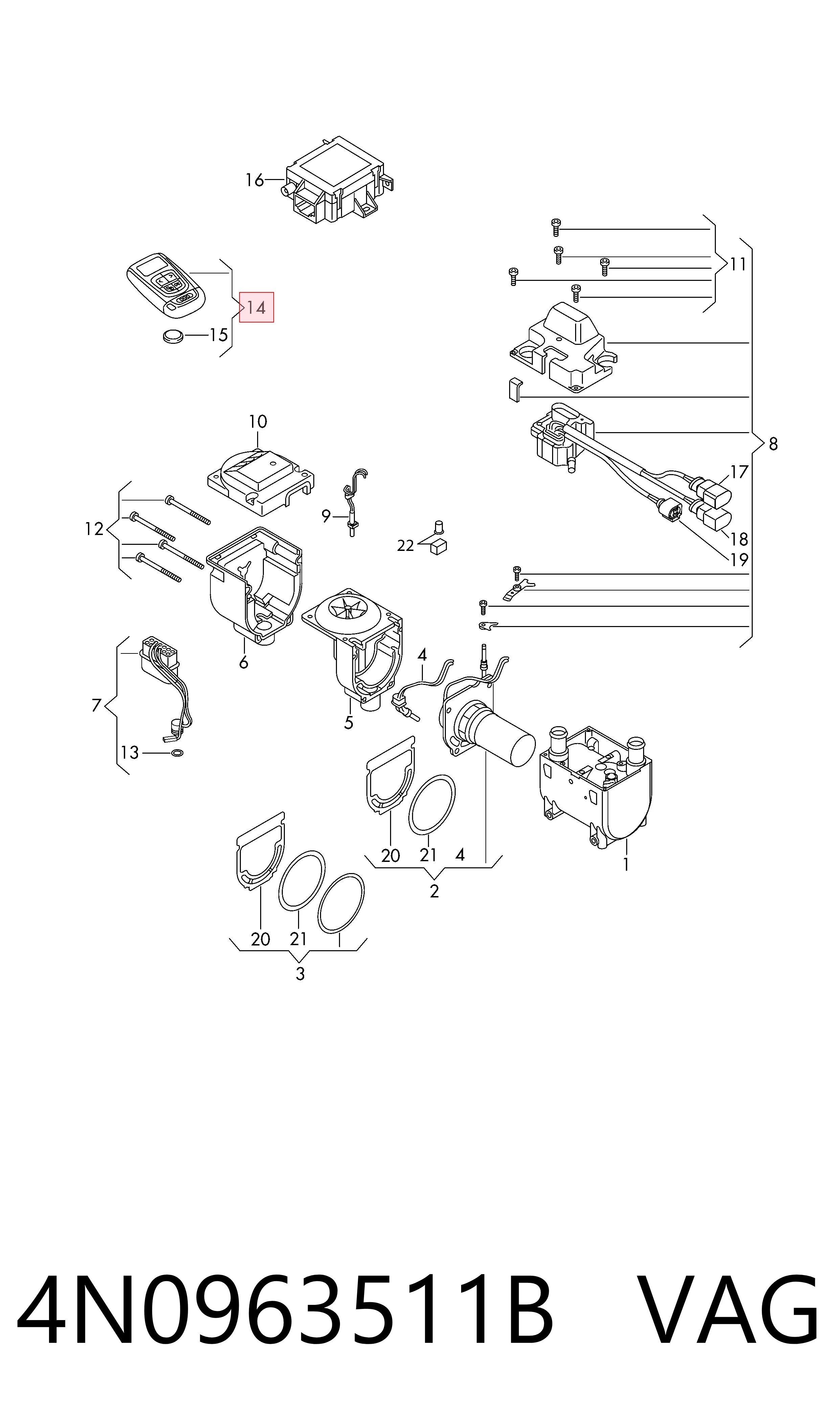  VAG 4N0963511B ціна, від 476.66 USD