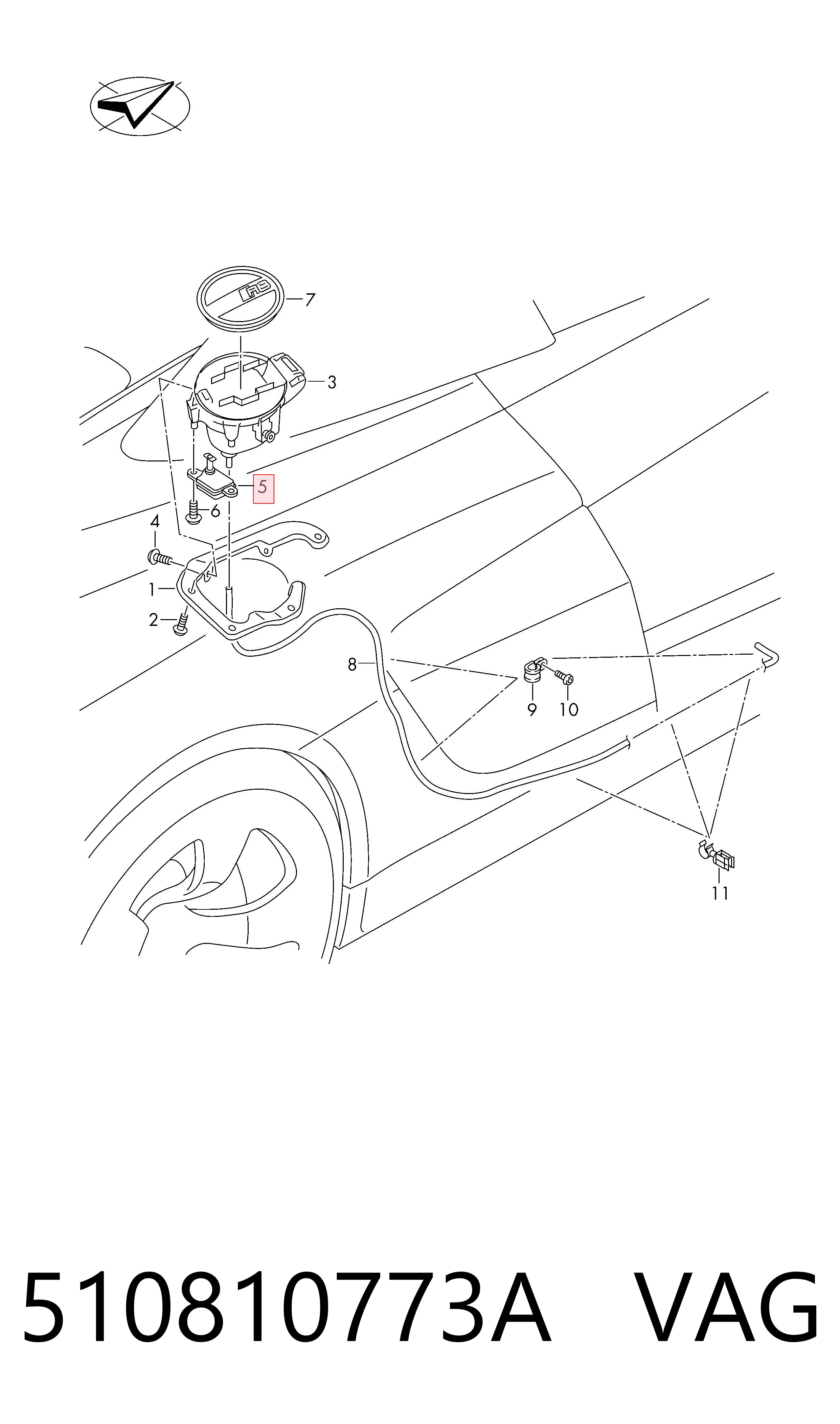 Купити 30810022 AND Мотор-привод відкриття лючка бака