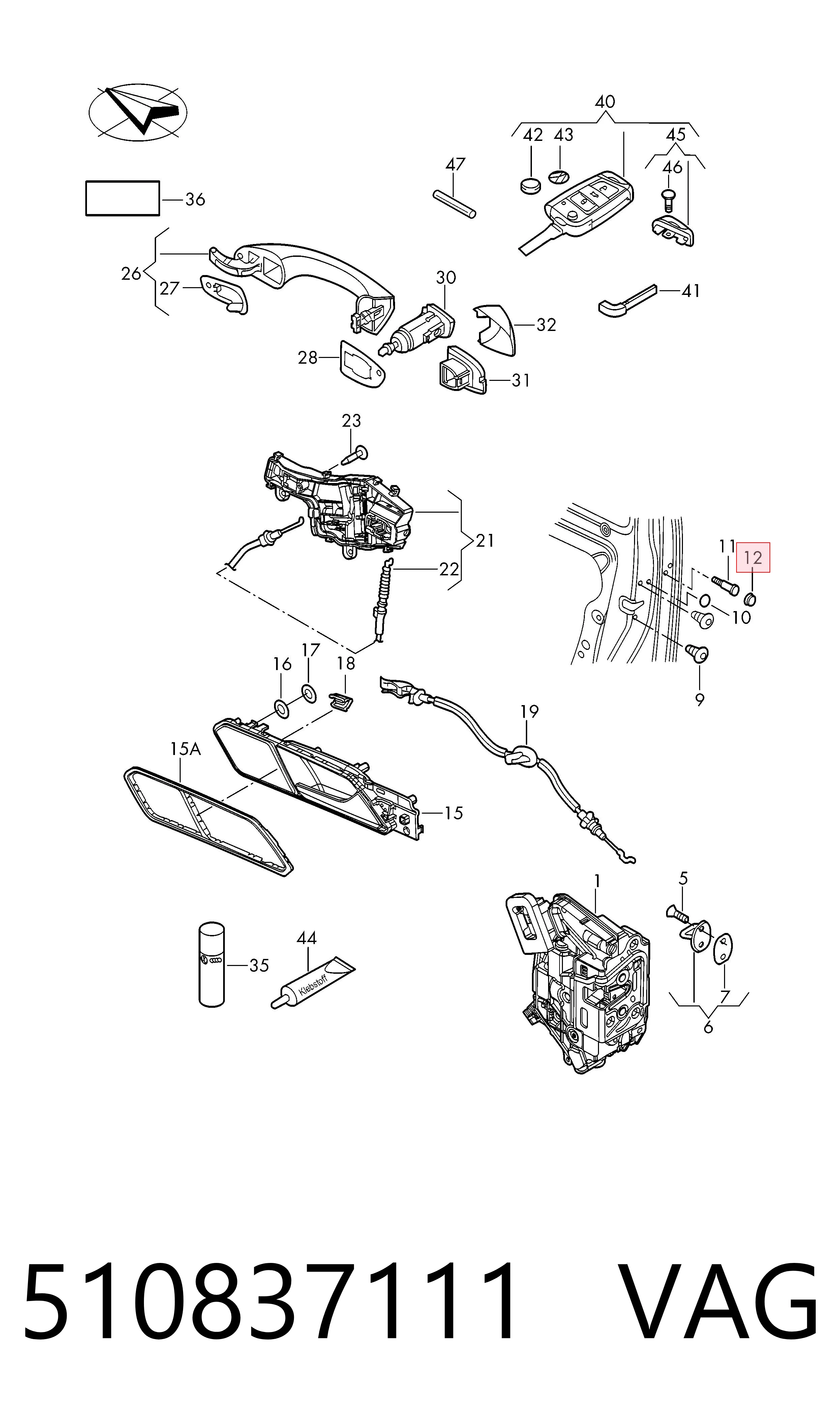  VAG 510837111 ціна, від 3.28 USD