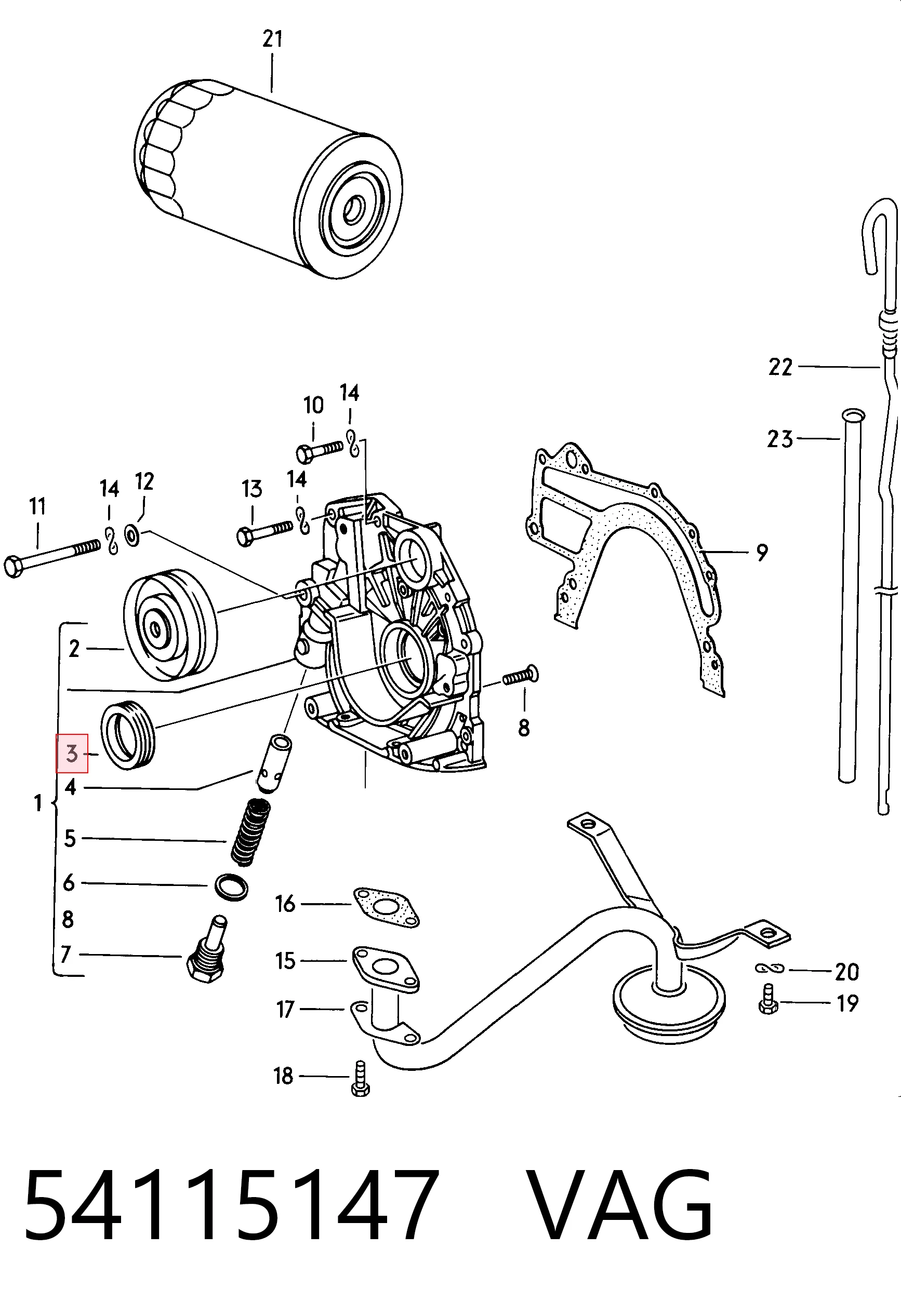  Сальник коленвалу Audi 200 