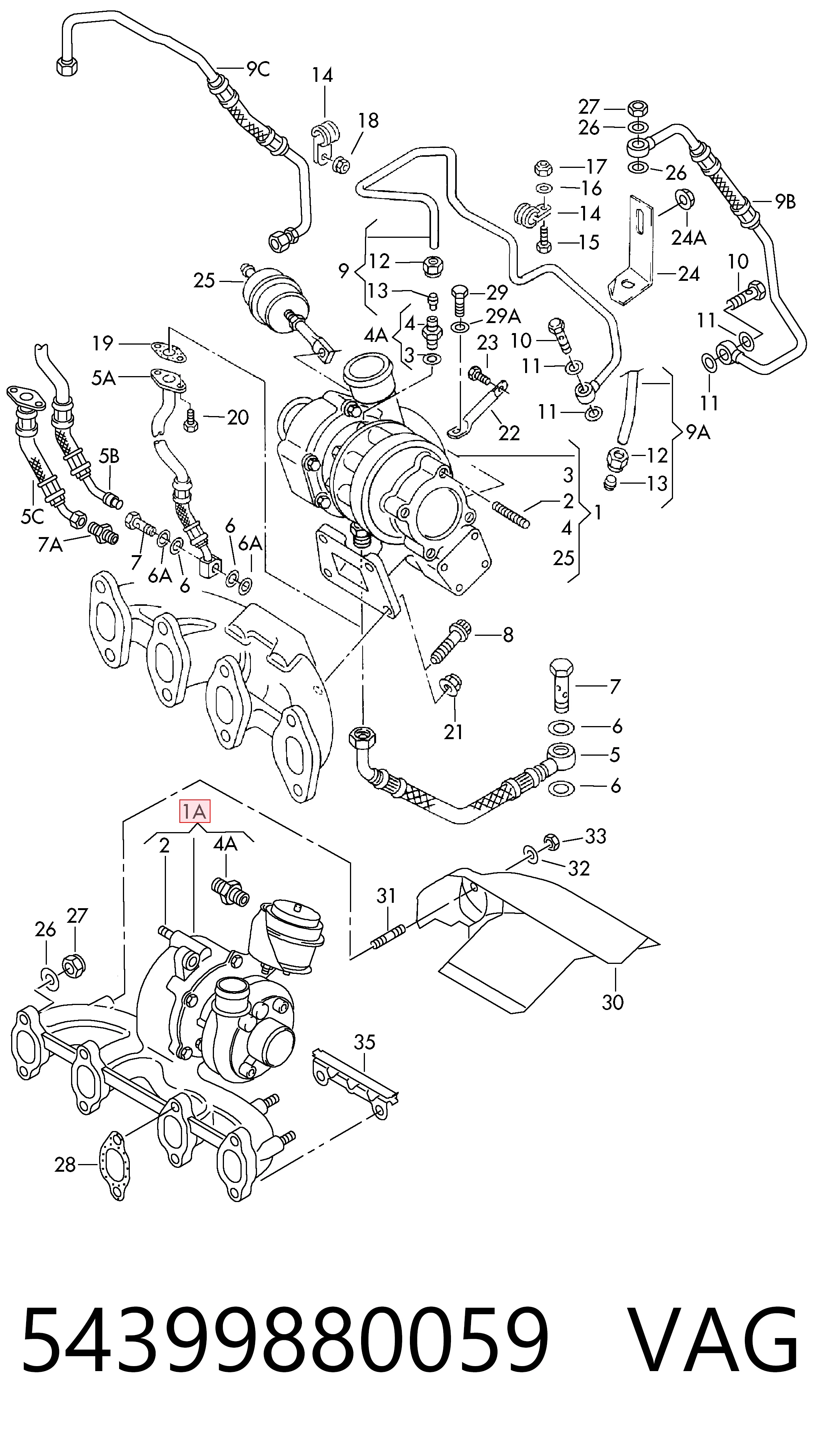 Турбіна Borg-Warner 54399700053 ціна, від 339.75 USD