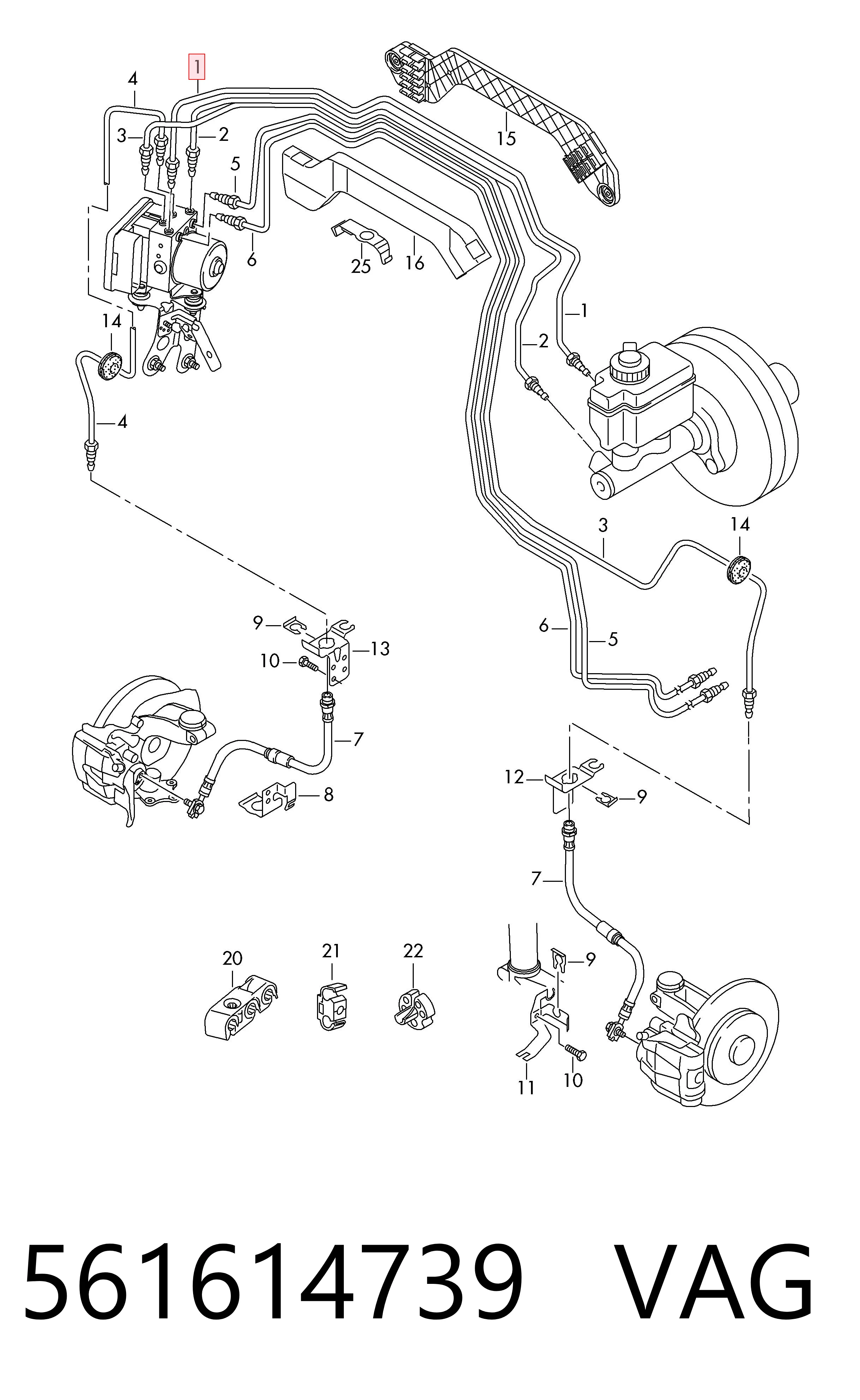  VAG 561614739 ціна, від 6.33 USD