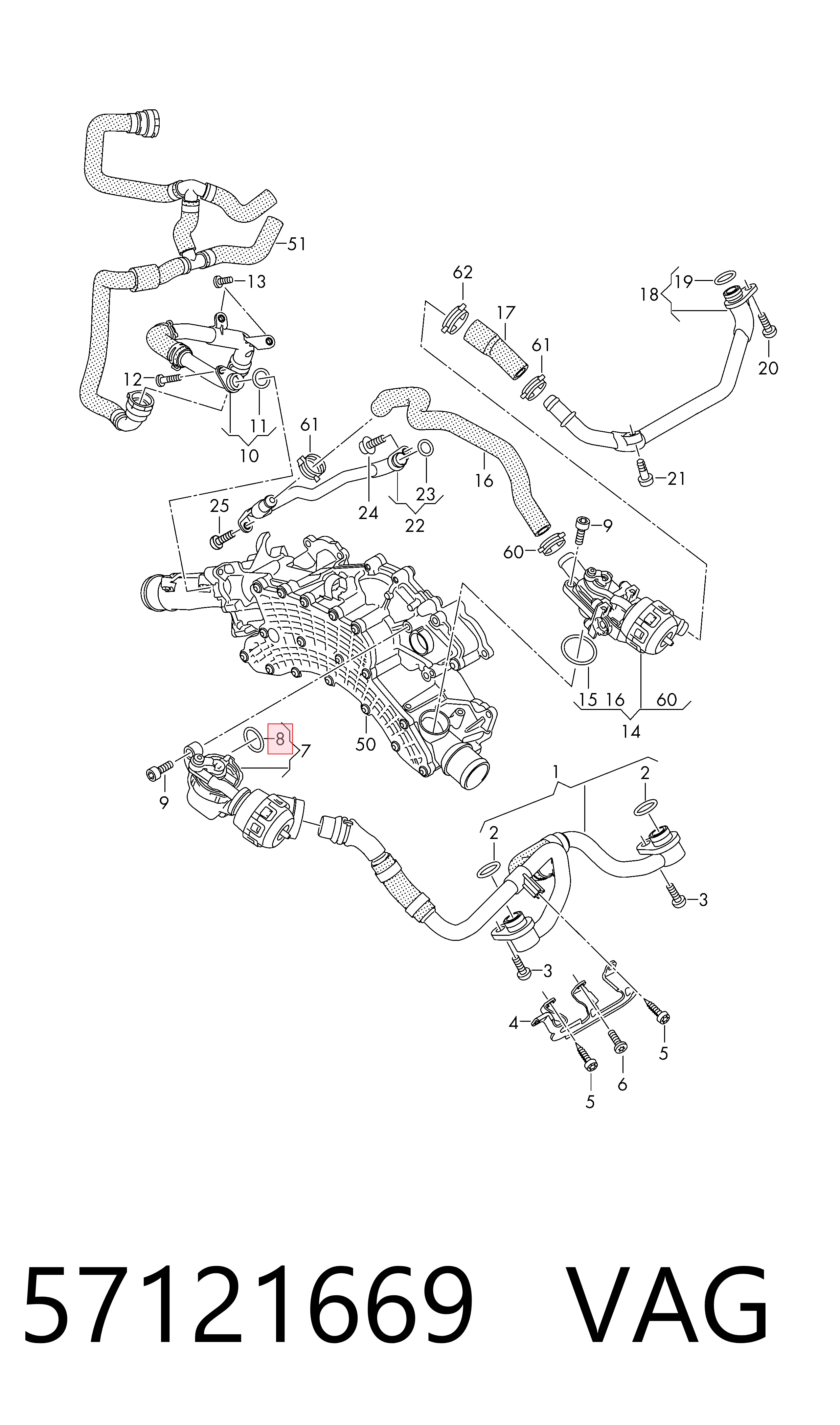 Прокладка колектору впуск Fiat/Alfa/Lancia K04792068