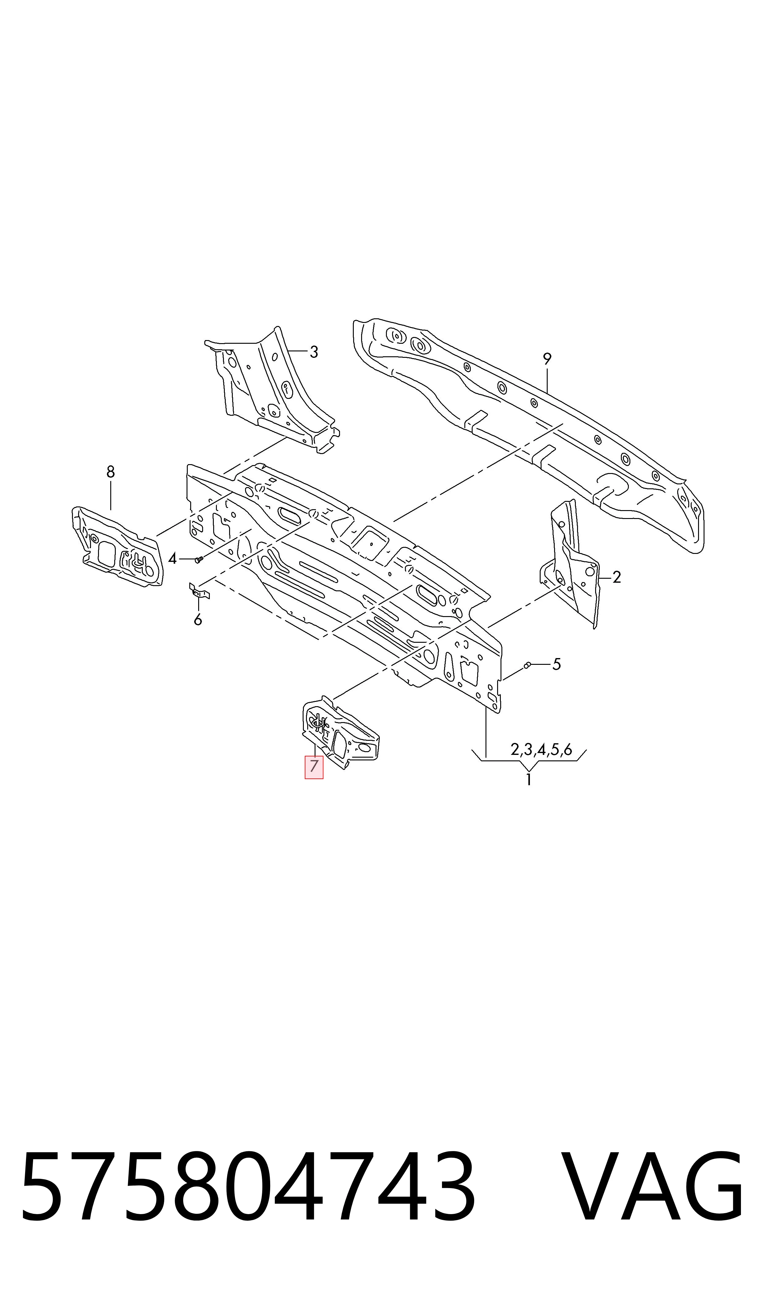  VAG 575804743 ціна, від 121.00 USD