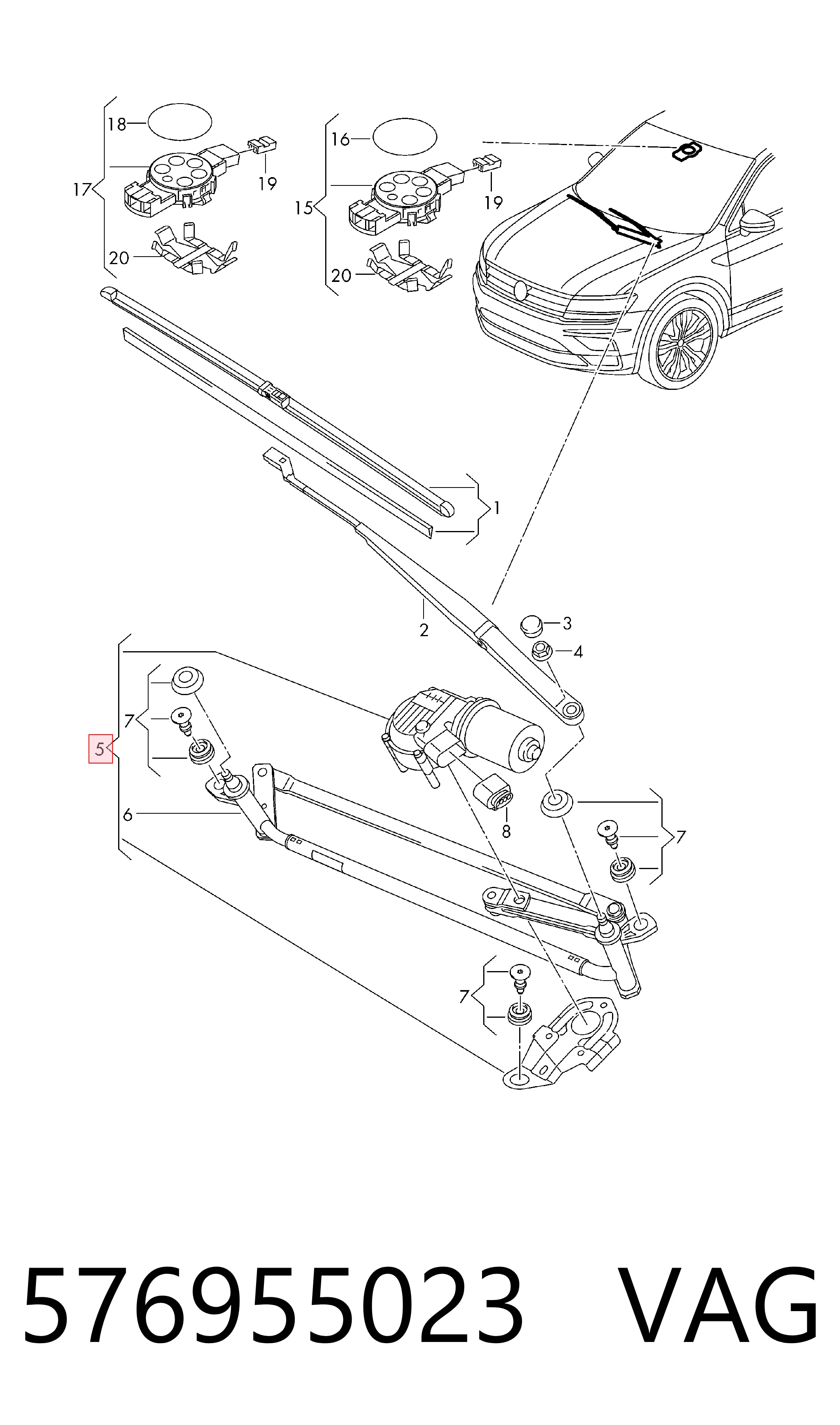 Купити 64351126010 Magneti Marelli Трапеція двірників