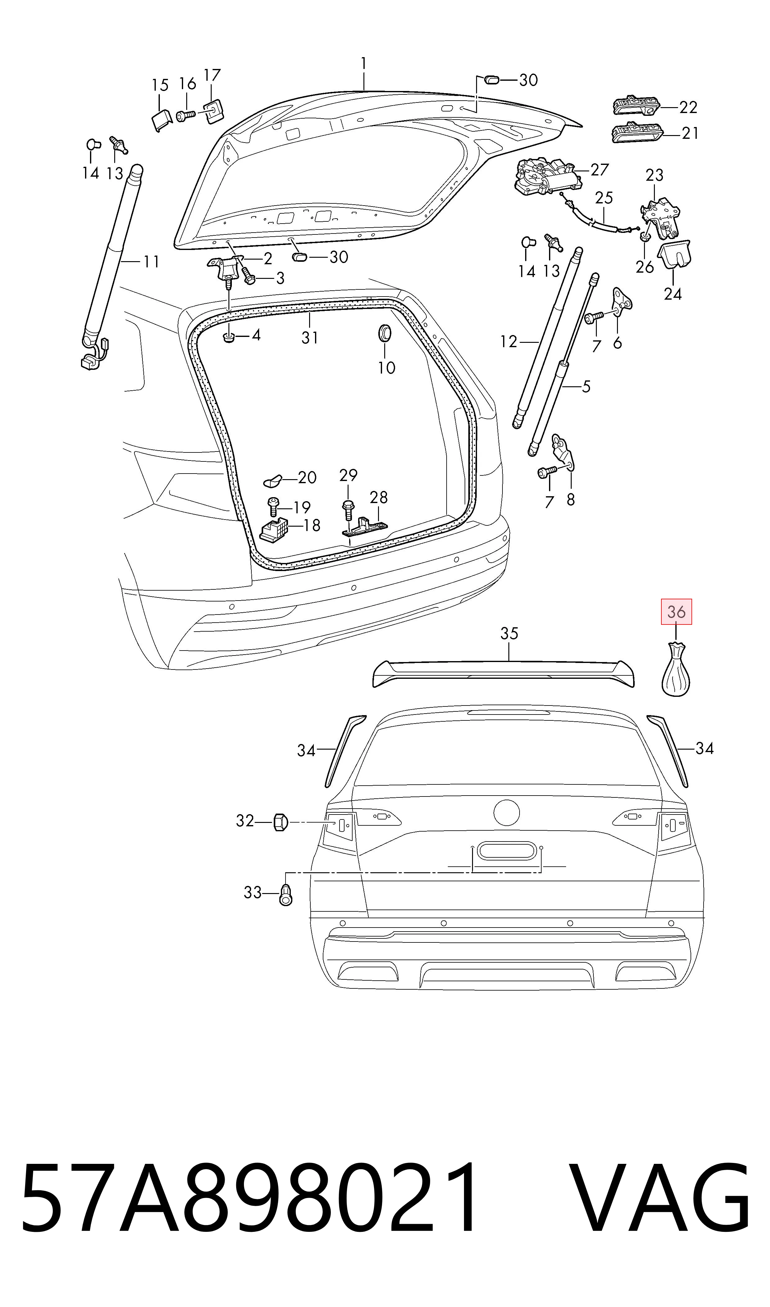 57A898021 VAG 