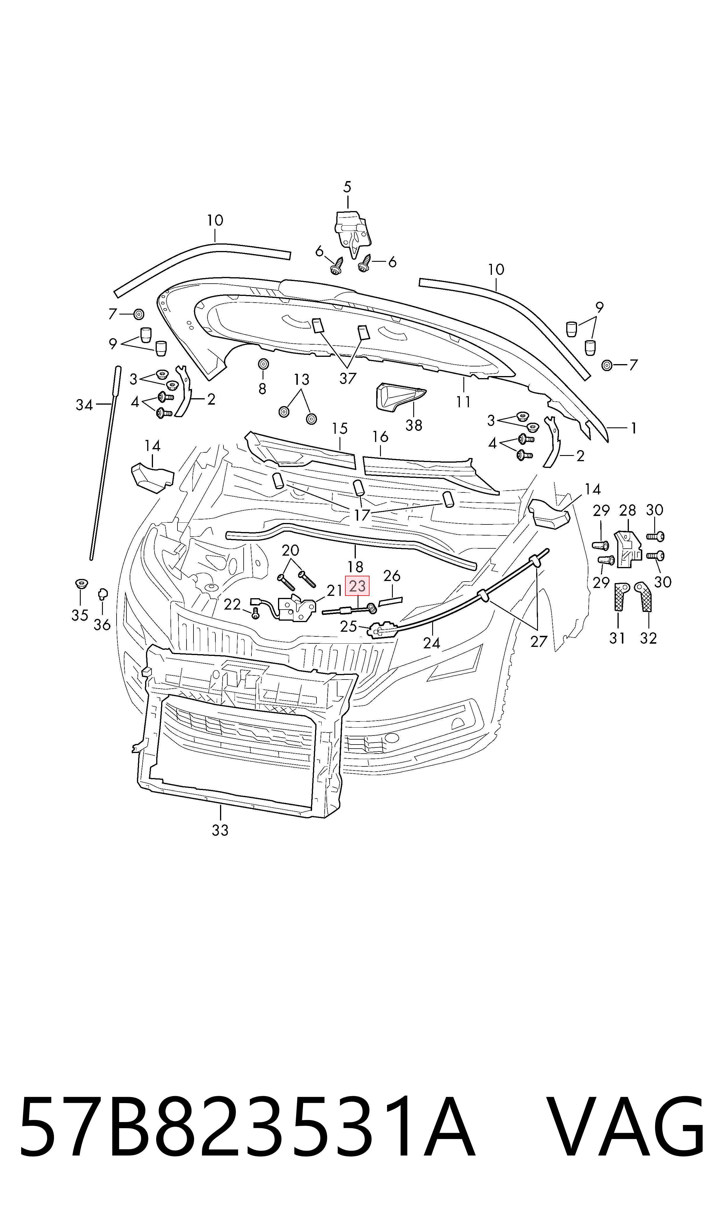 57B823531A VAG 