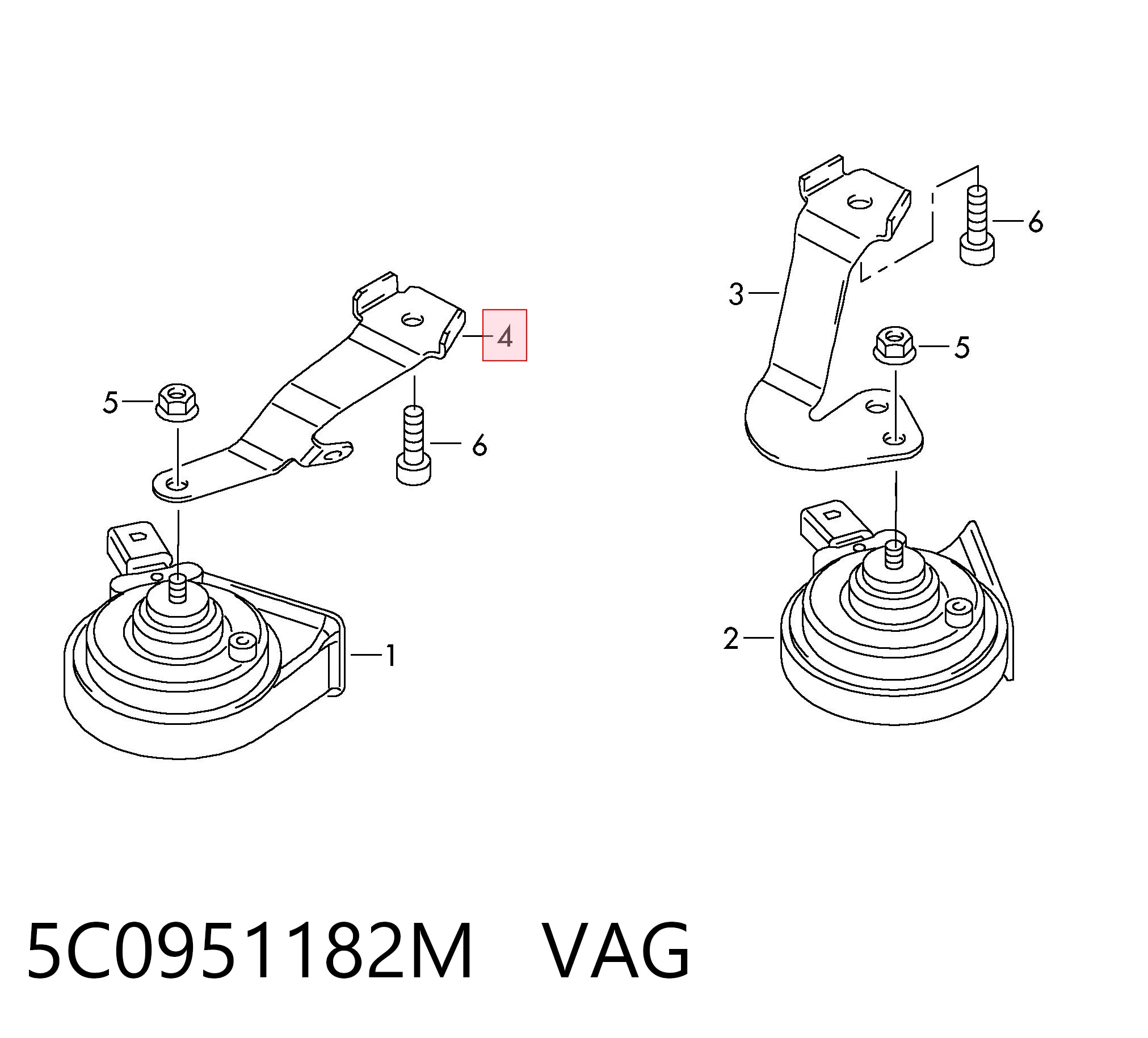 5C0951182M VAG 