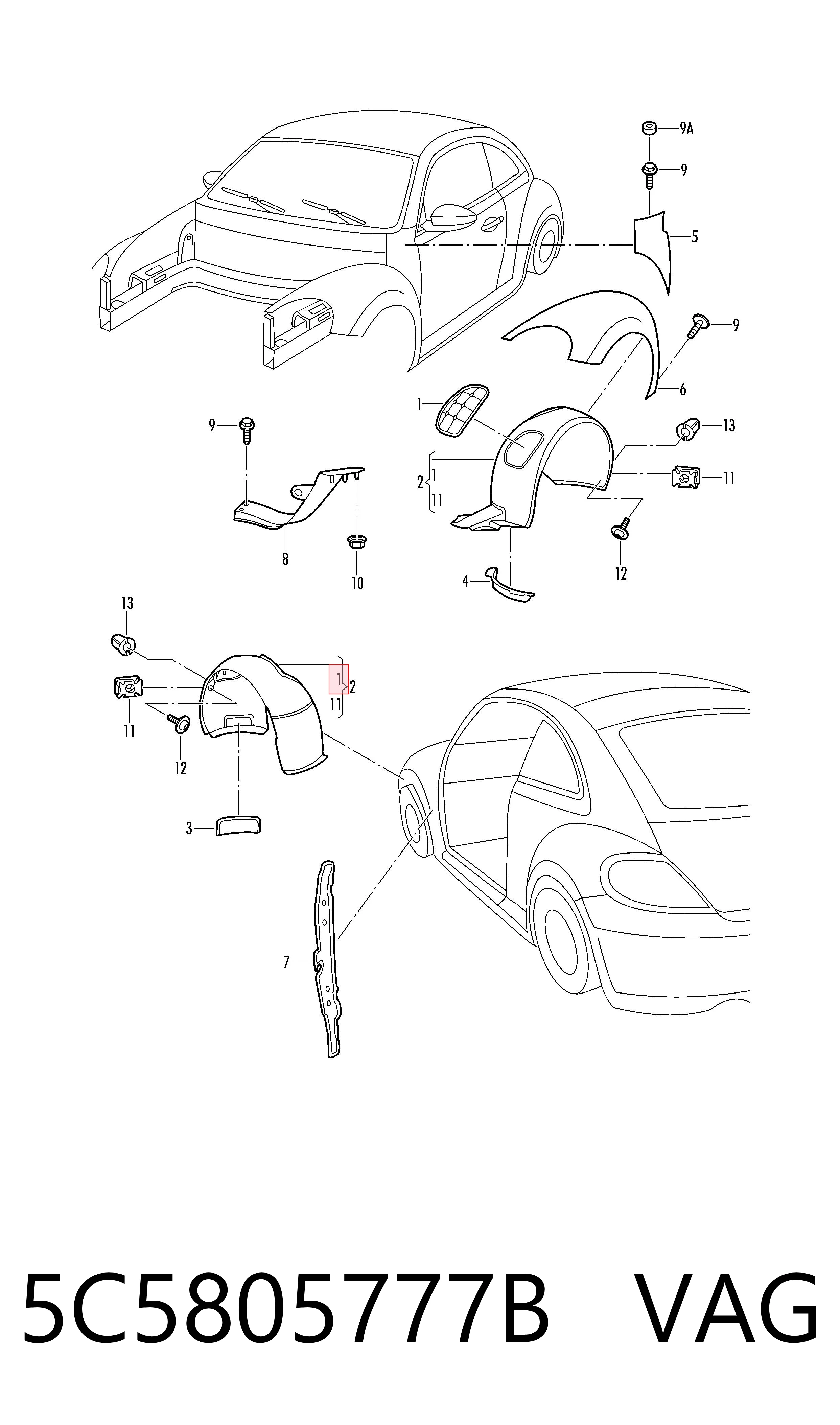 5C5805777B VAG 