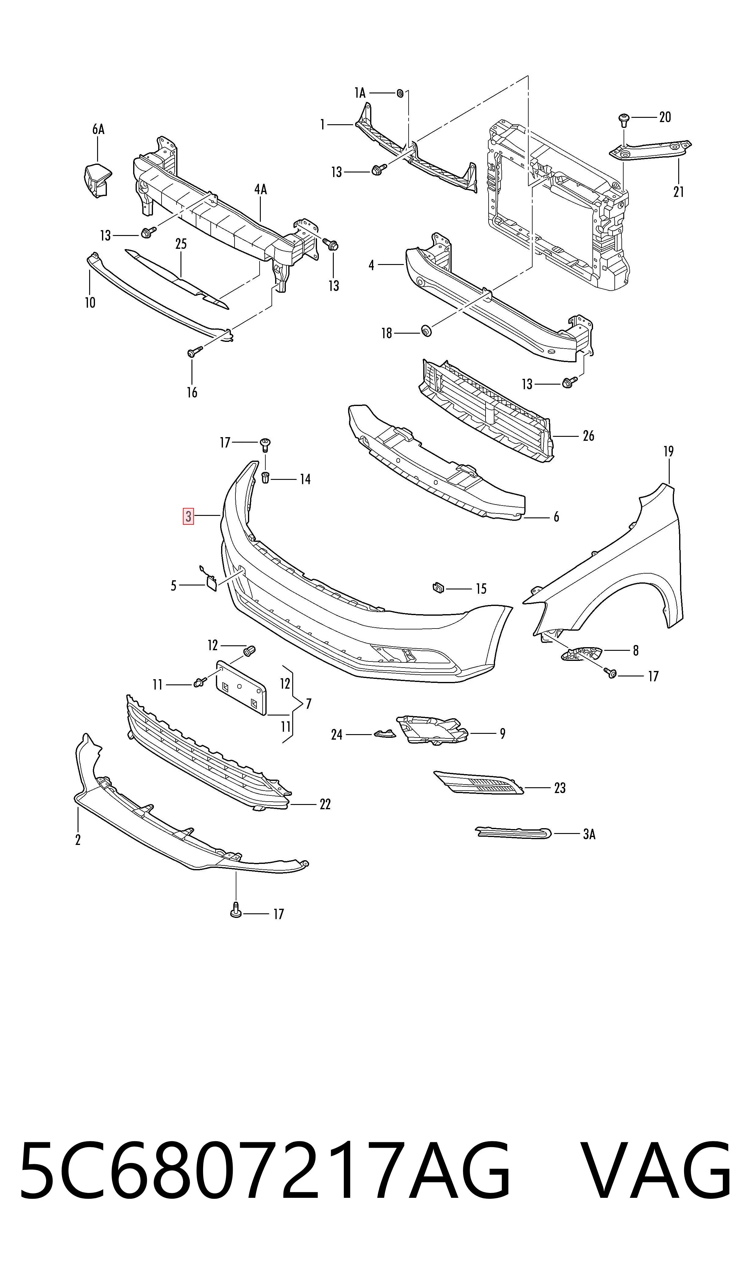 Бампер на авто Diamond/DPA 88071806002REF1 ціна, від 75.97 USD