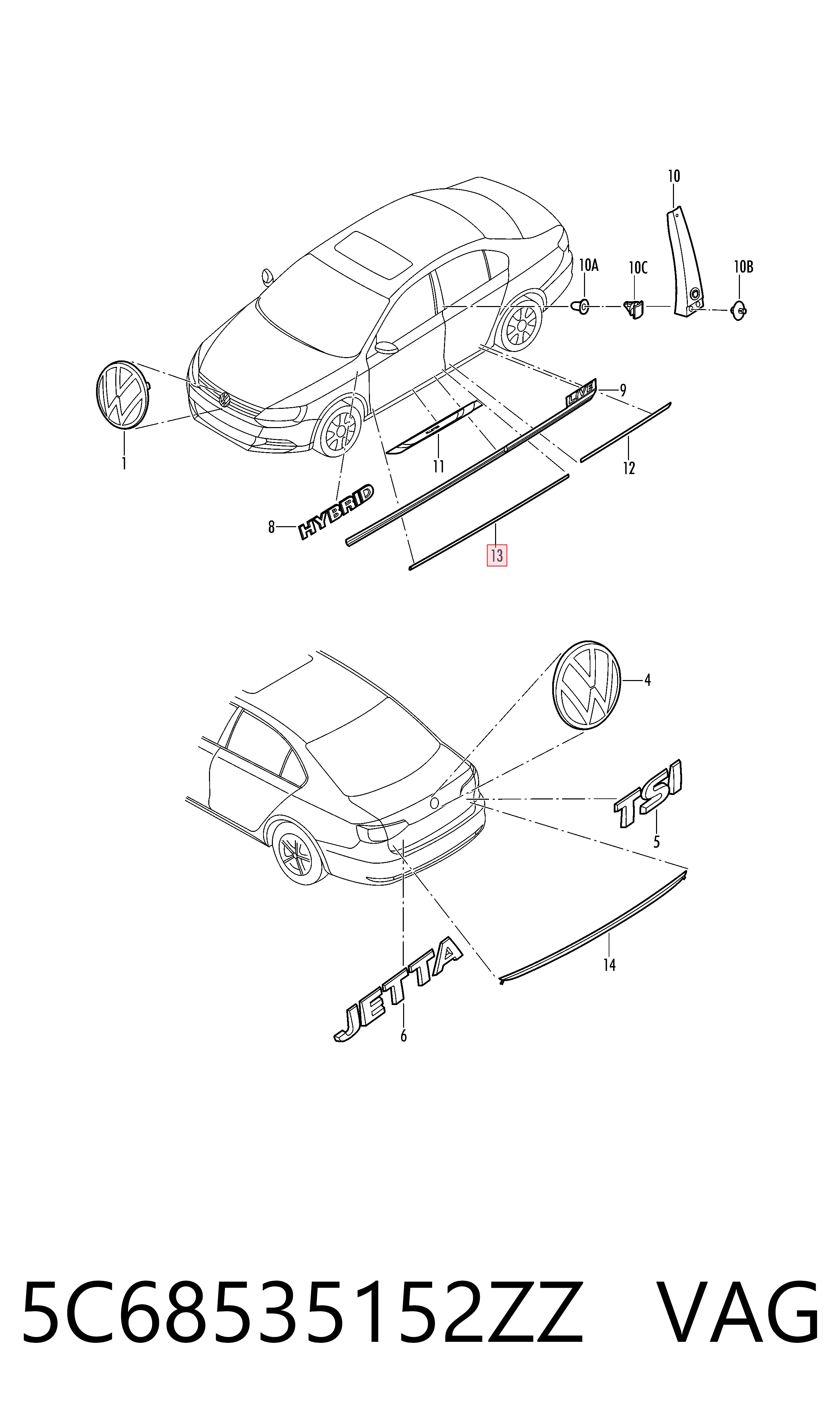 5C68535152ZZ VAG 