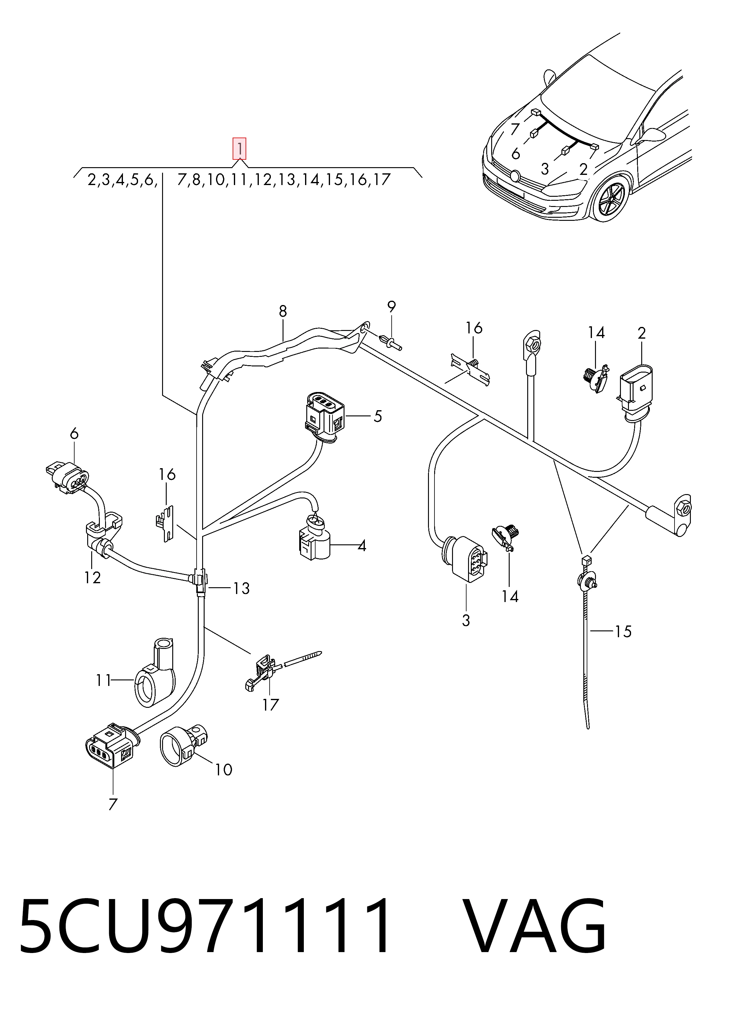 5CU971111 VAG 