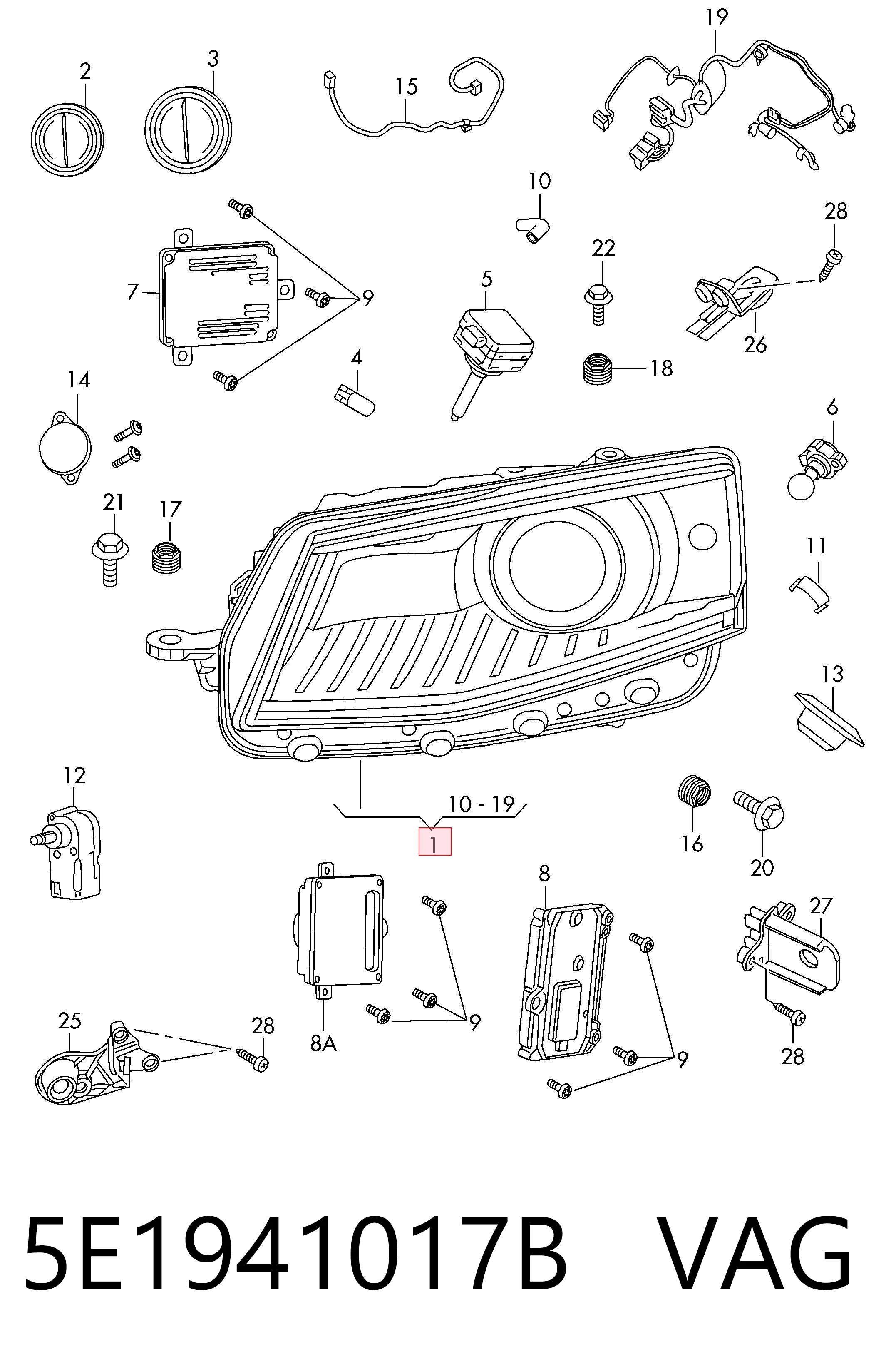 Купити FP6415R1T TYC Фара ліва передня