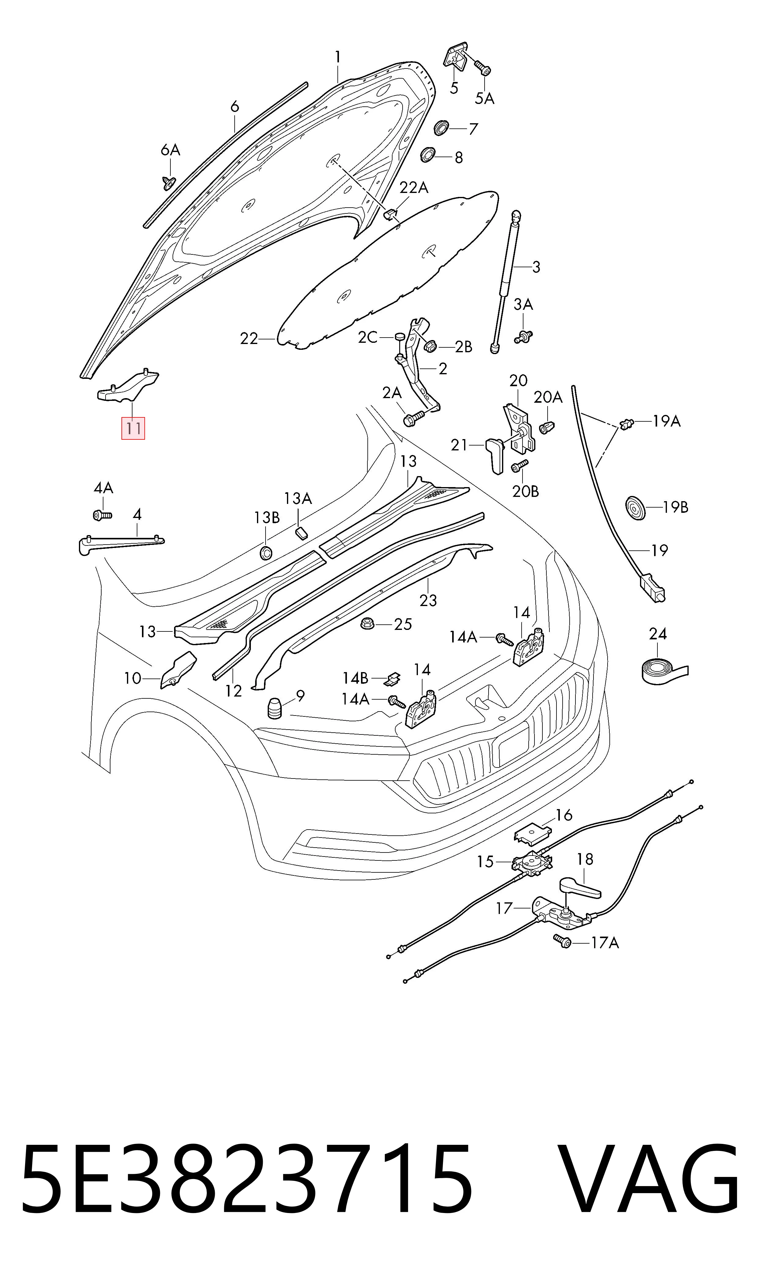 5E3823715 VAG 
