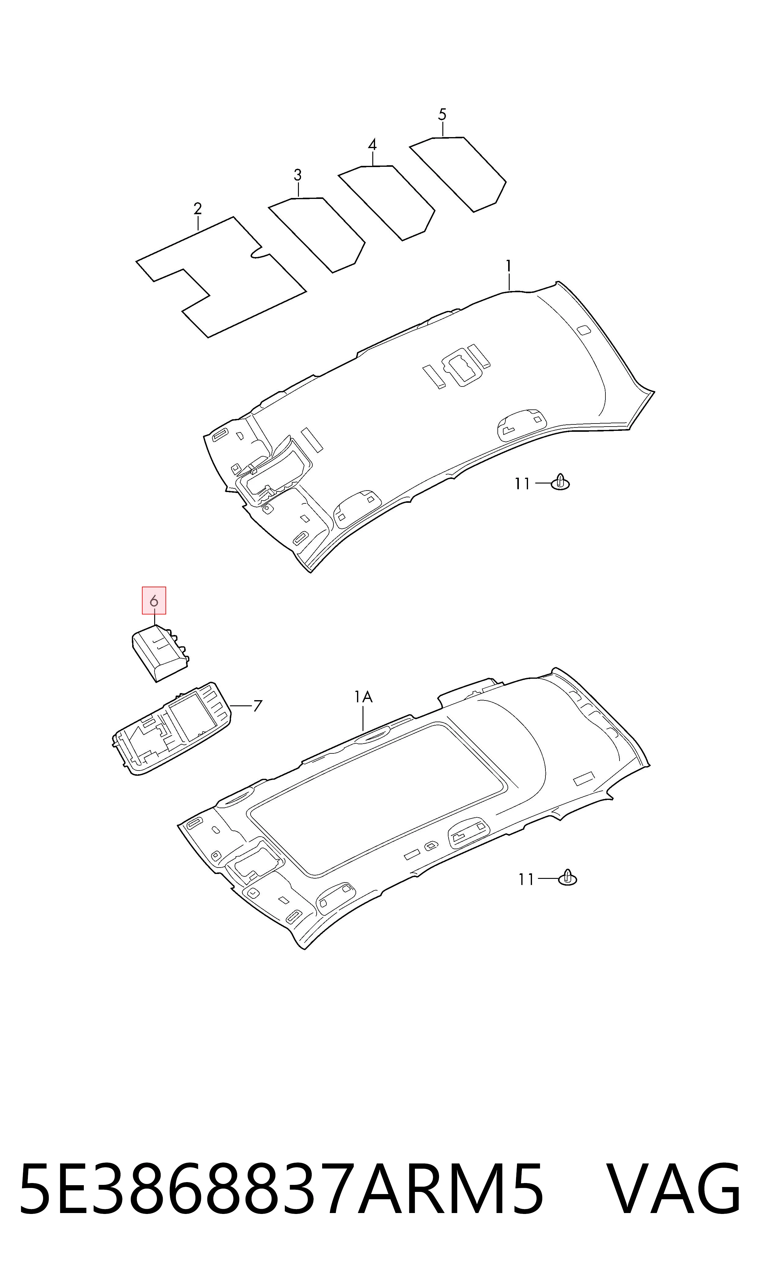 5E3868837ARM5 VAG 