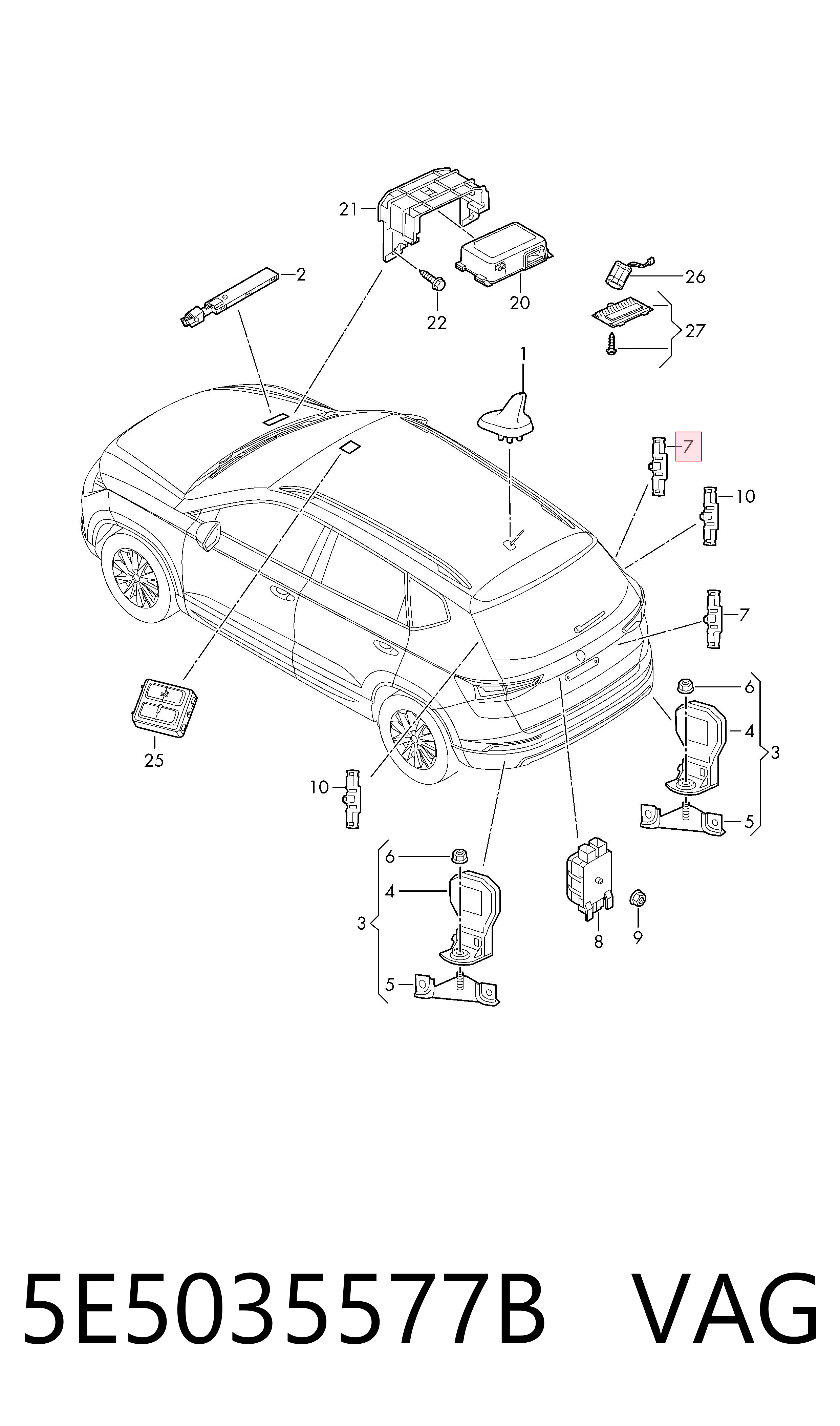 5E5035577B VAG 