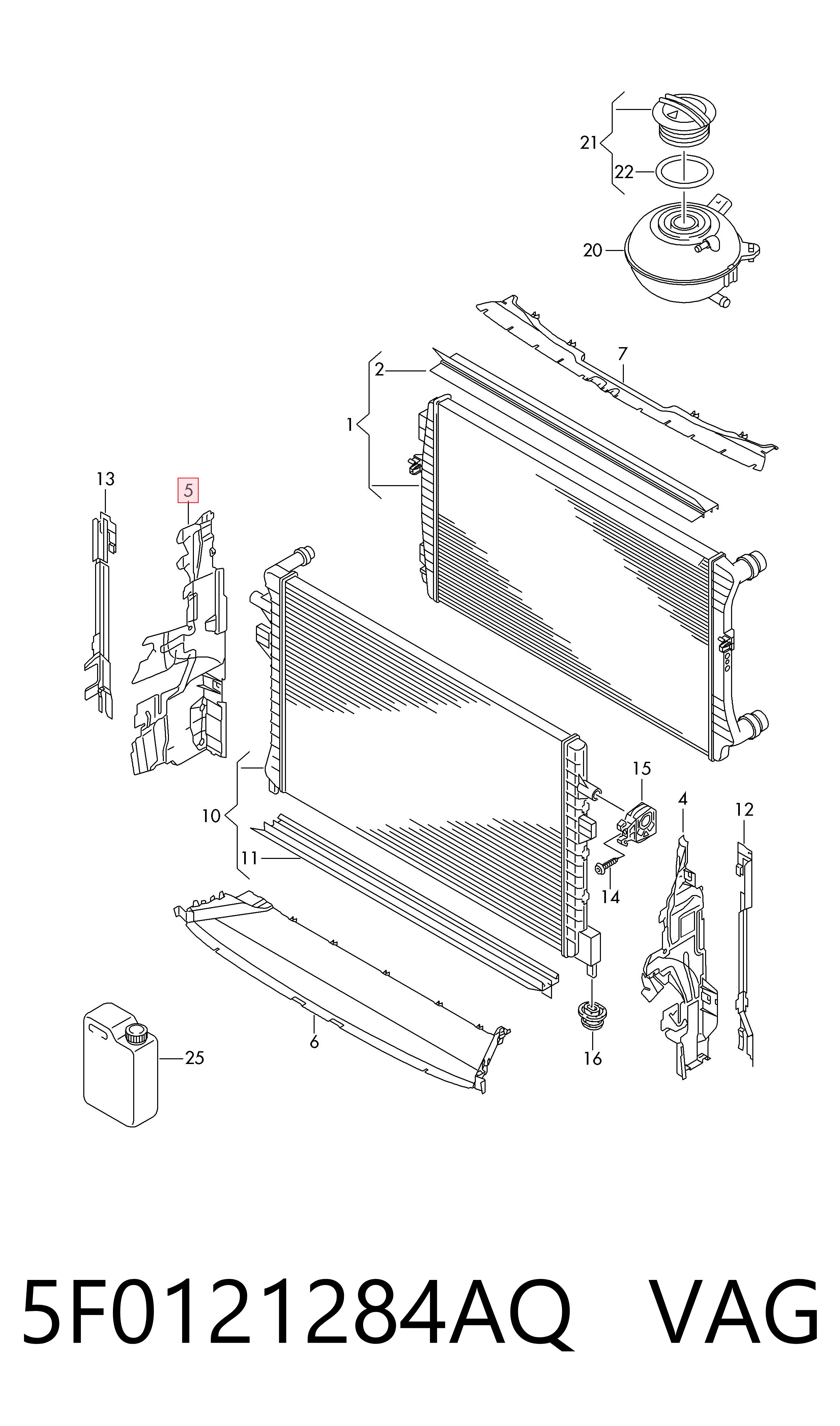 5F0121284AQ VAG
