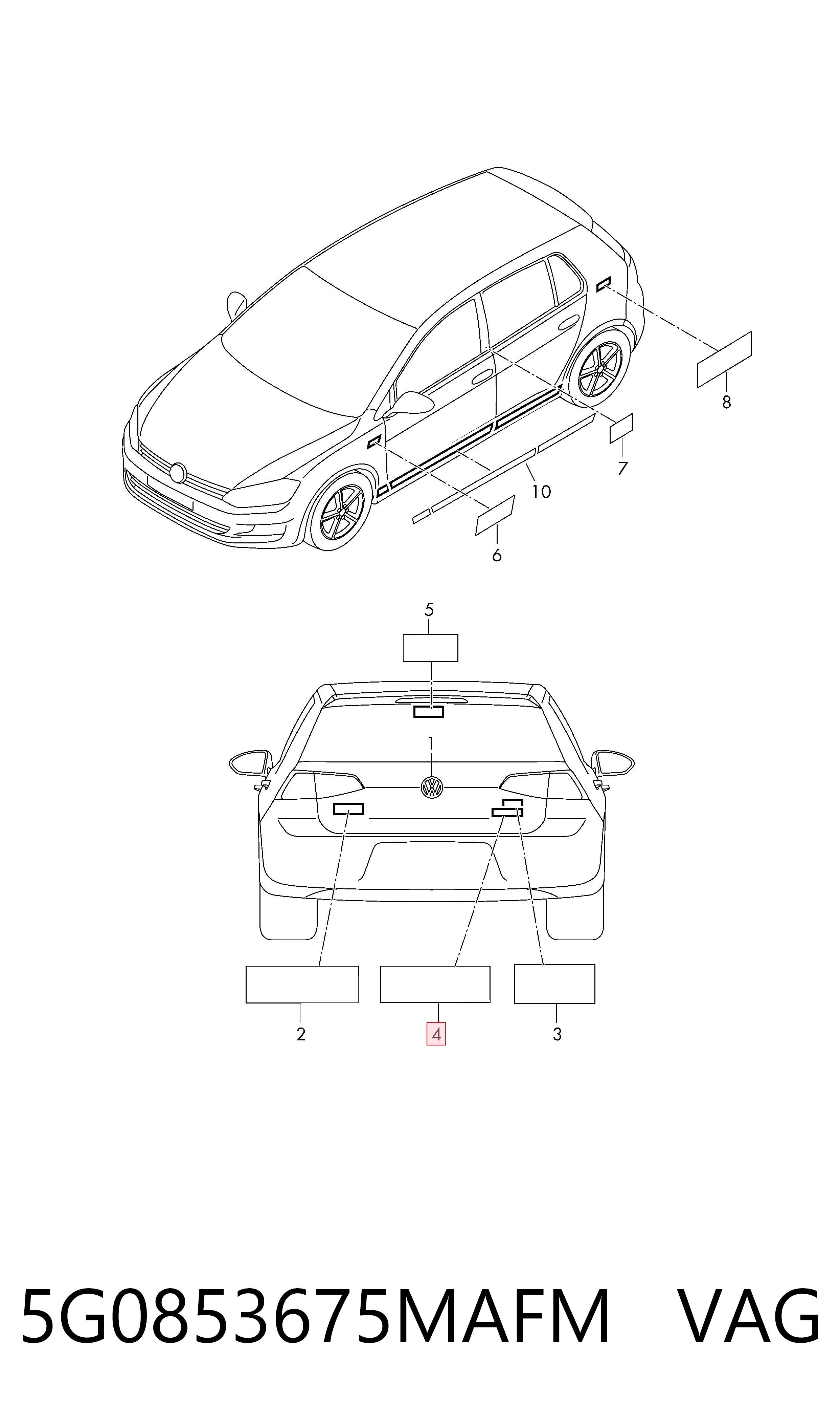  VAG 5G0853675MAFM ціна, від 1.95 USD