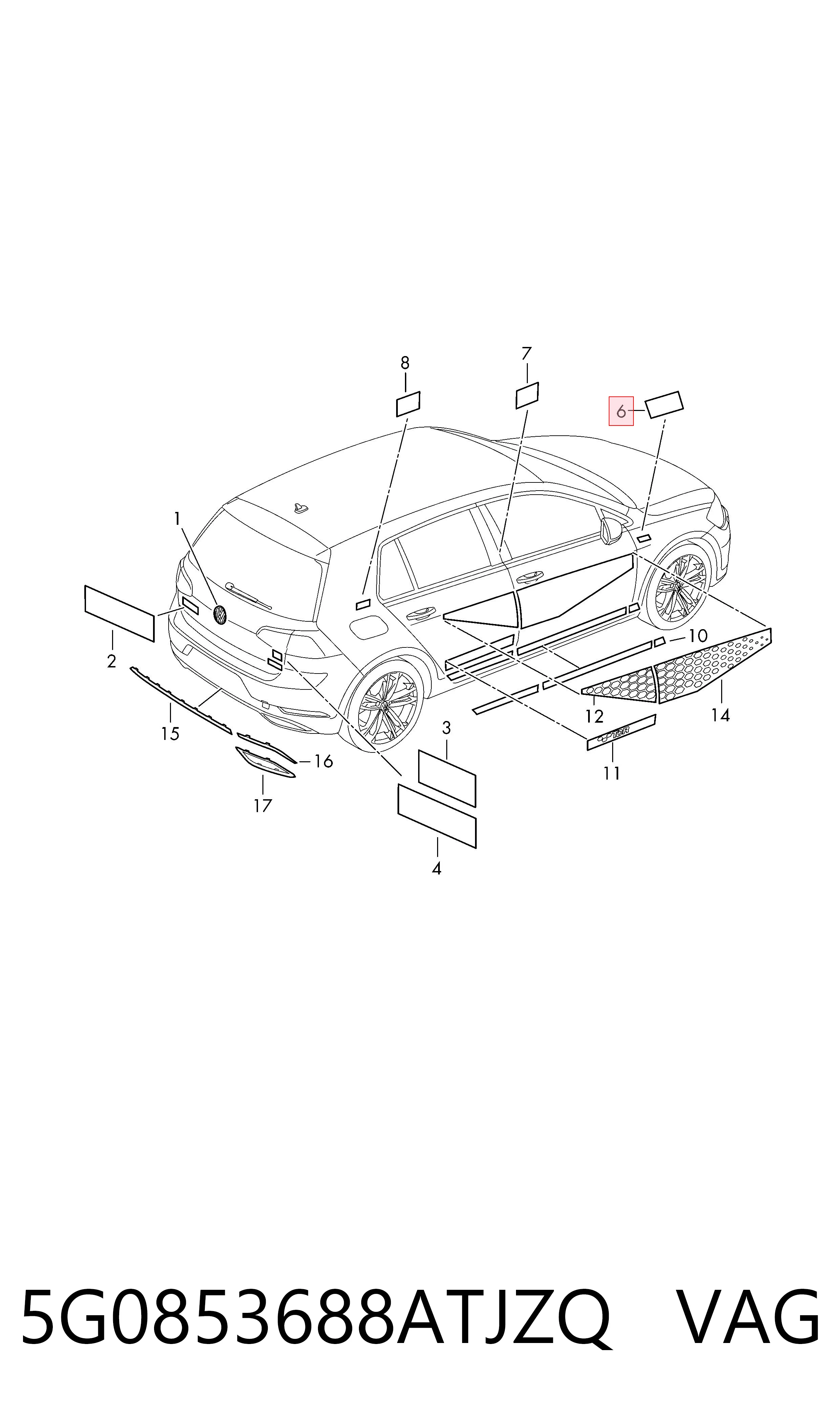  VAG 5G0853688ATJZQ ціна, від 23.93 USD