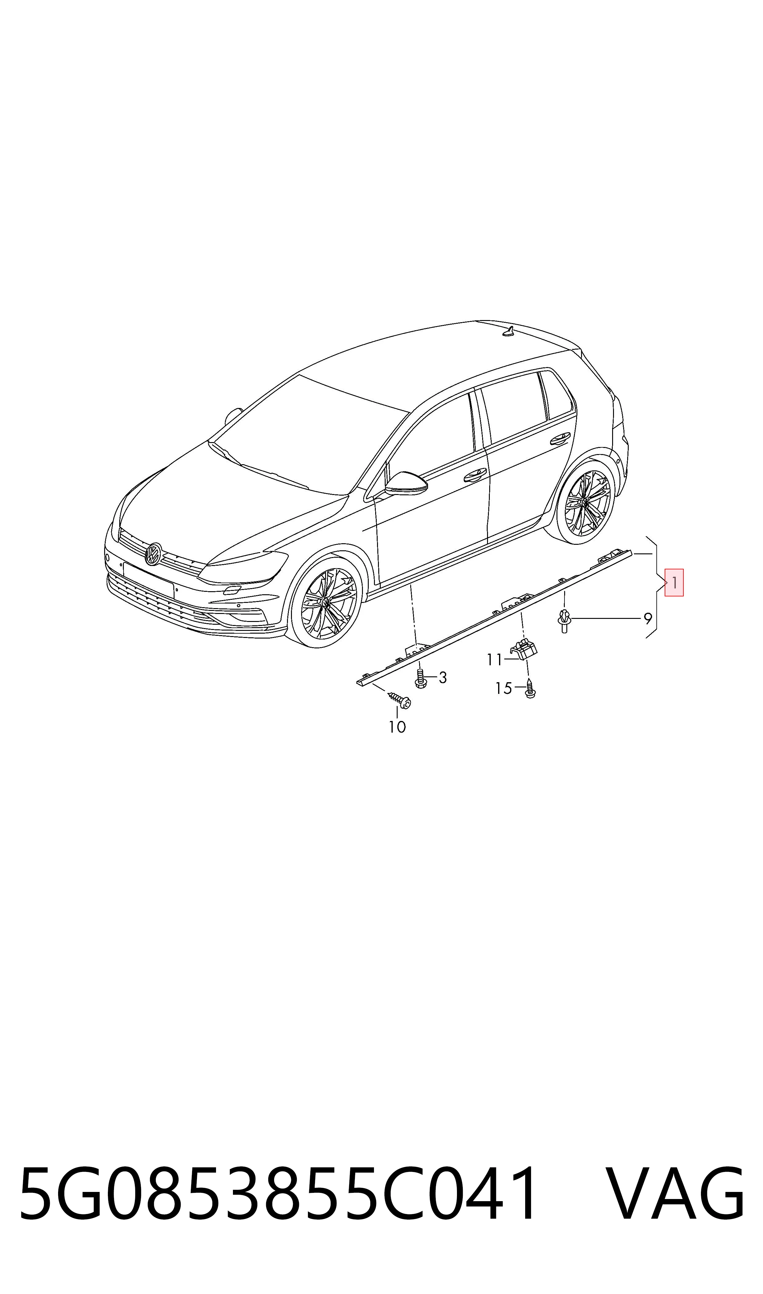 5G0853855C041 VAG