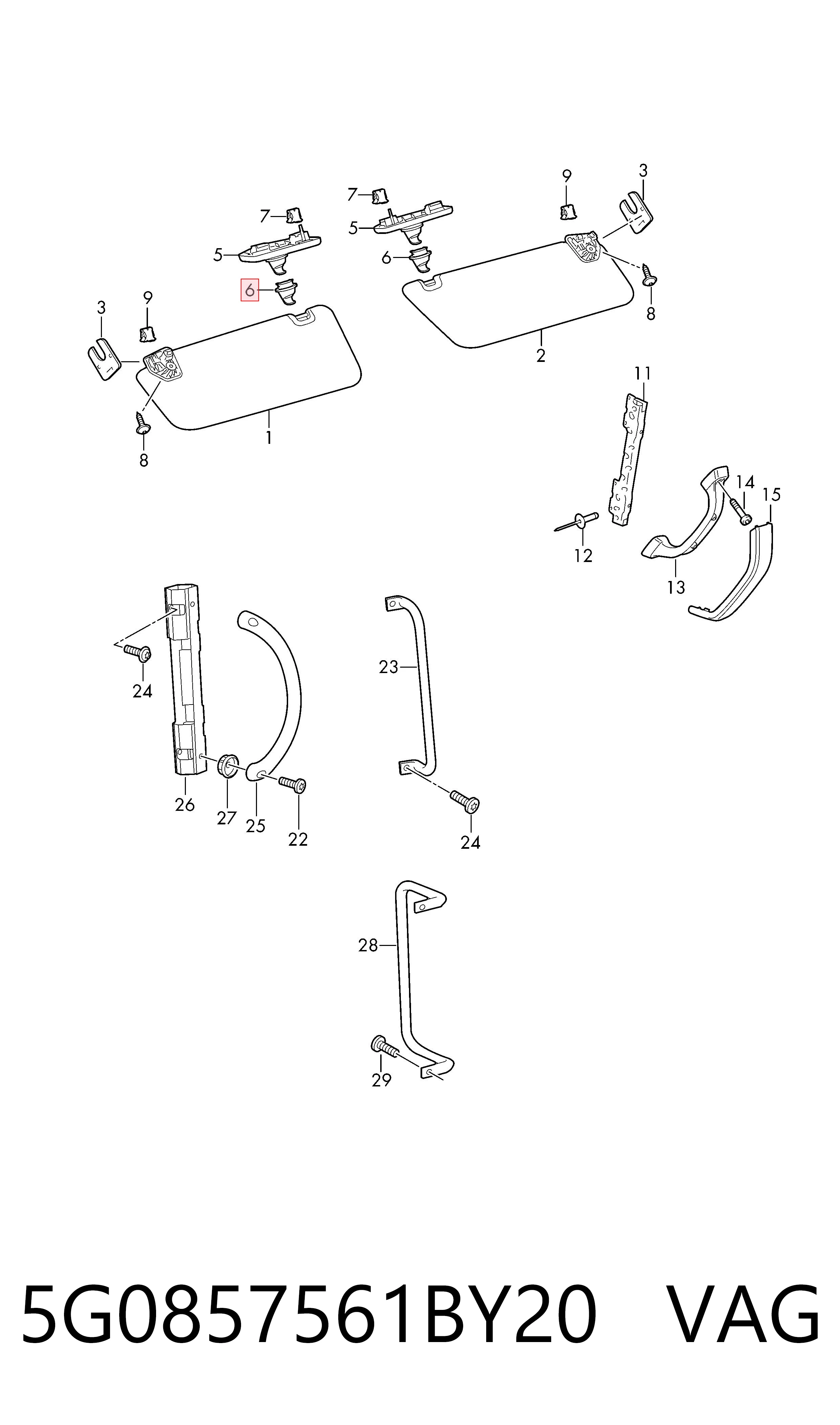  VAG 5G0857561BY20 ціна, від 3.59 USD