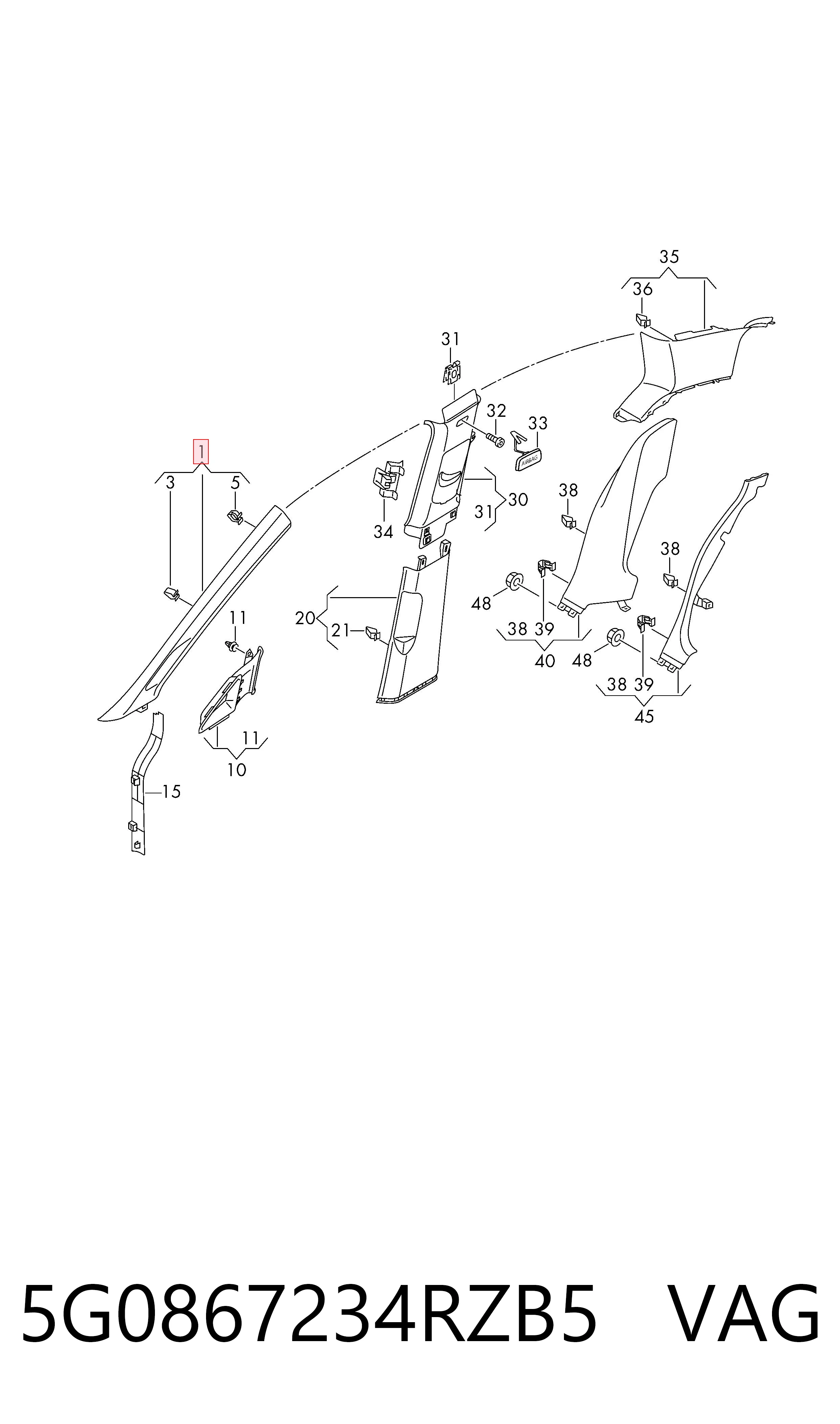  VAG 5G0867234RZB5 ціна, від 106.88 USD