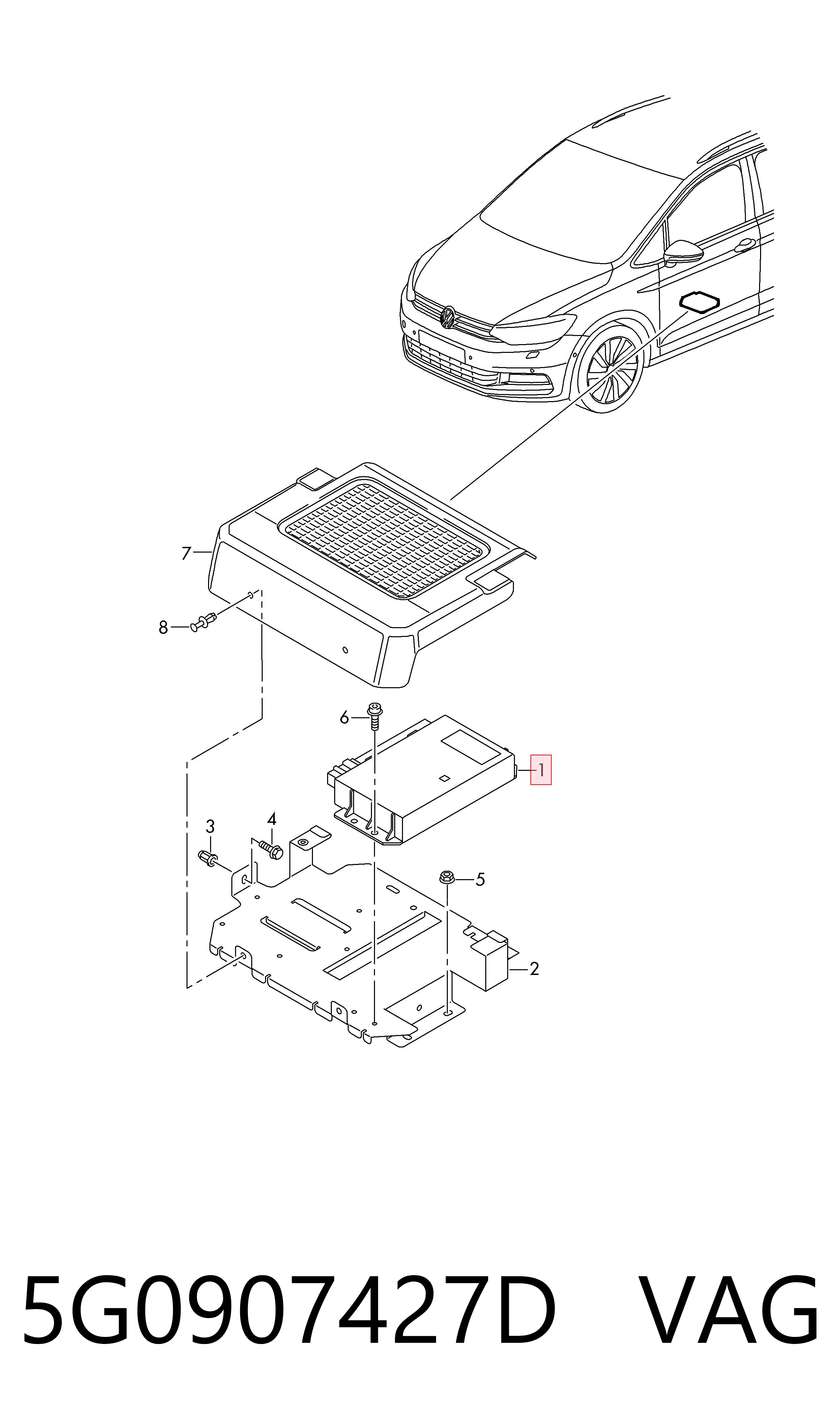 5G0907427D VAG 