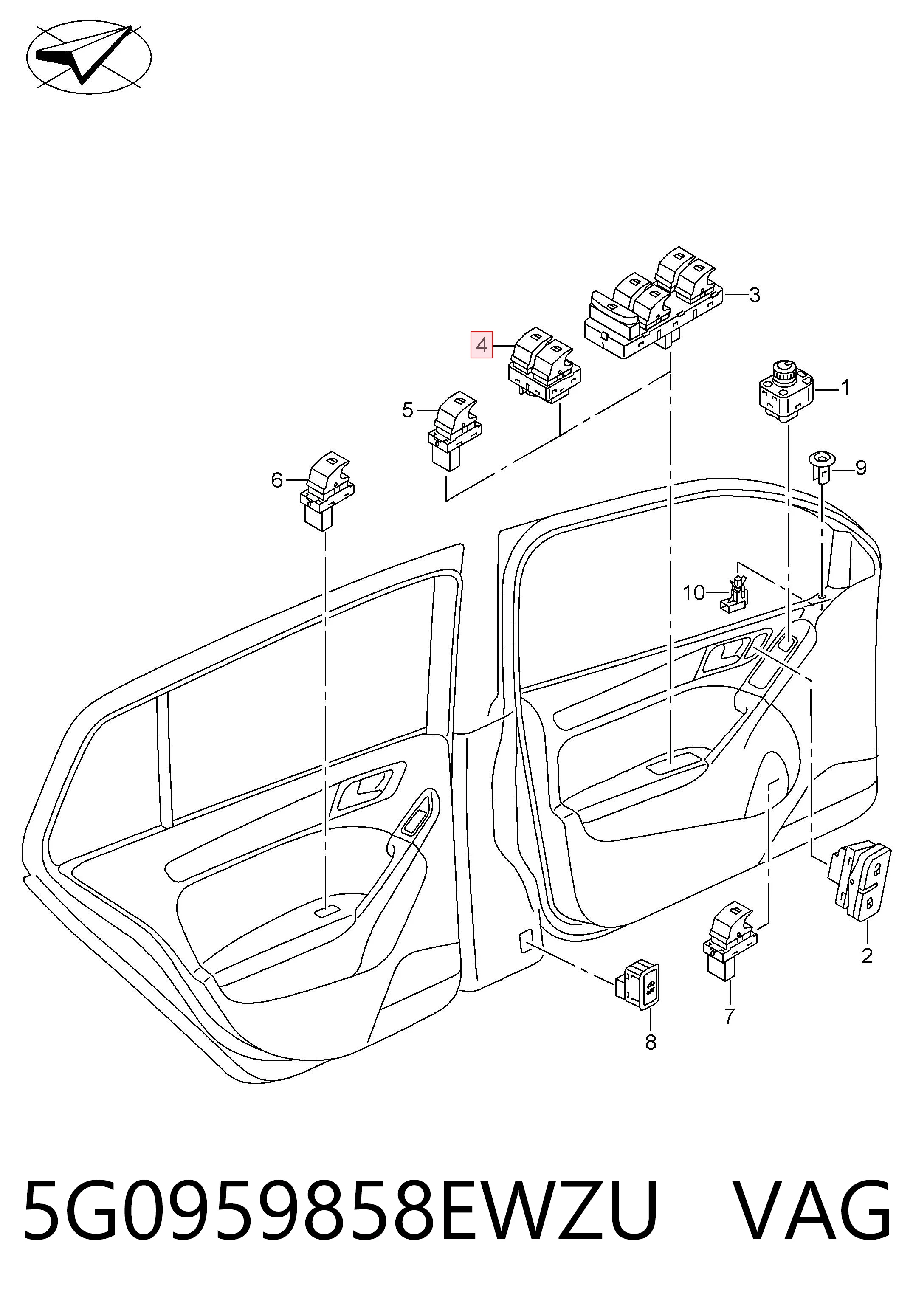  VAG 5G0959858EWZU ціна, від 51.73 USD